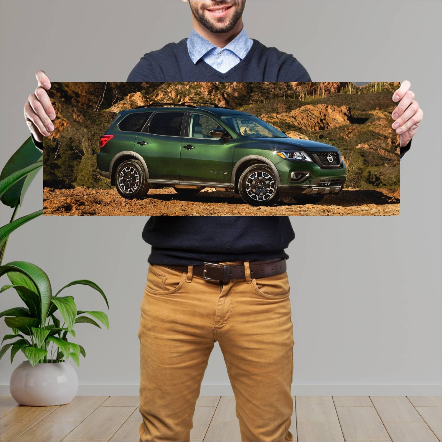 Cuadro grande 30x80cm 2019 nissan pathfinder rock 225 Nissan