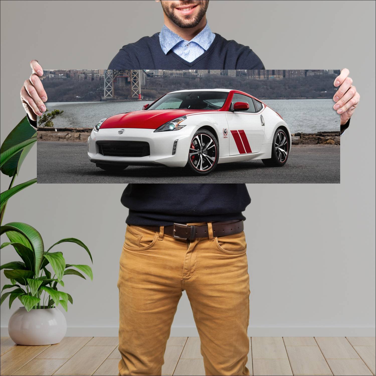 Cuadro grande 30x80cm 2020 nissan 370z 50th annive 226 Nissan