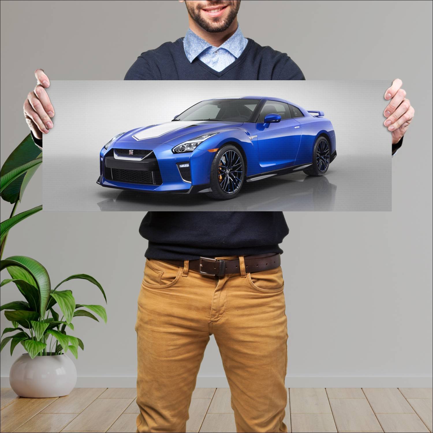 Cuadro grande 30x80cm 2020 nissan gt r 50th annive 229 Nissan