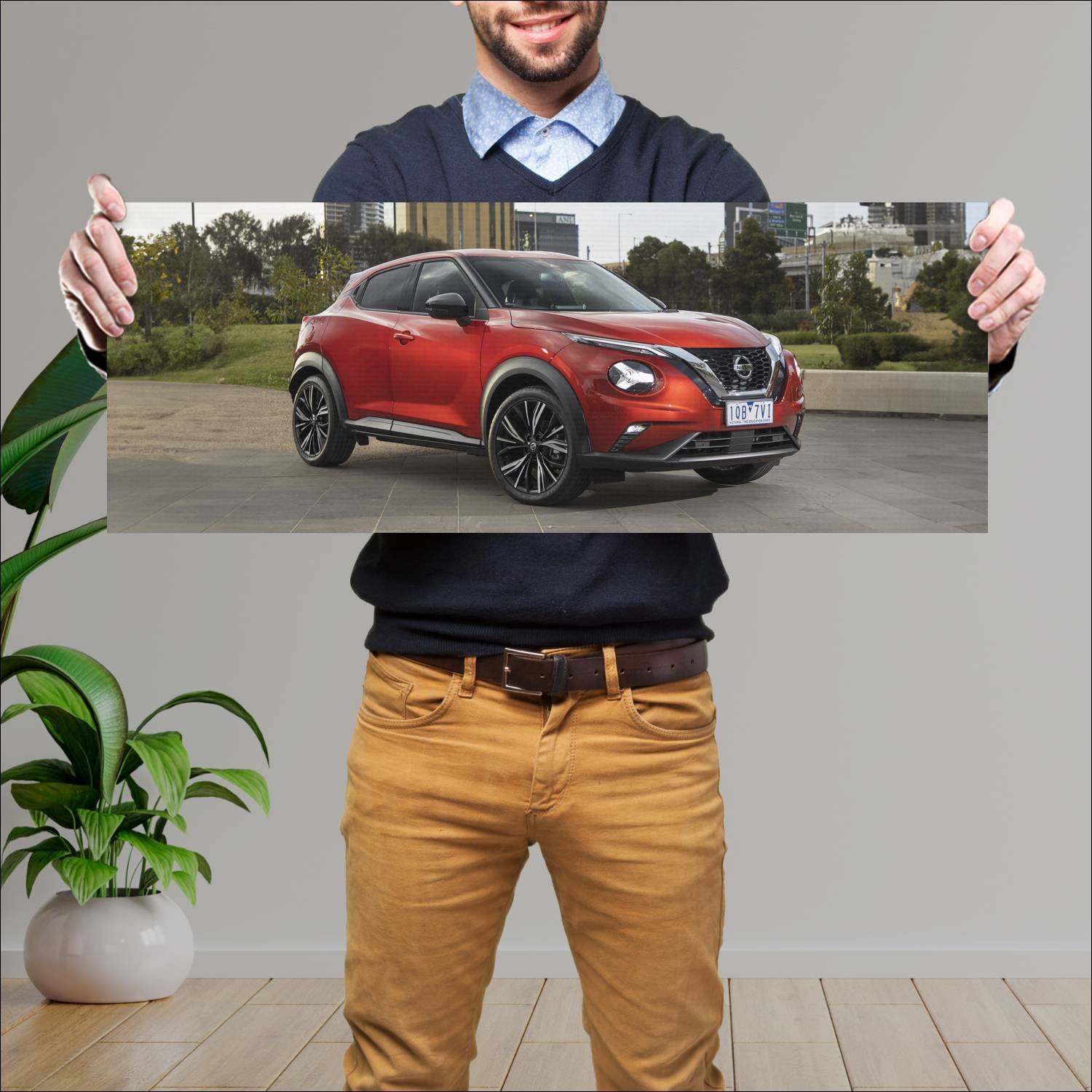 Cuadro grande 30x80cm 2020 nissan juke au auto 230 Nissan