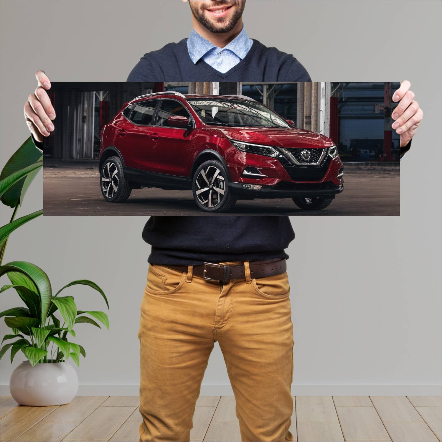 Cuadro grande 30x80cm 2020 nissan rogue sport Nissan