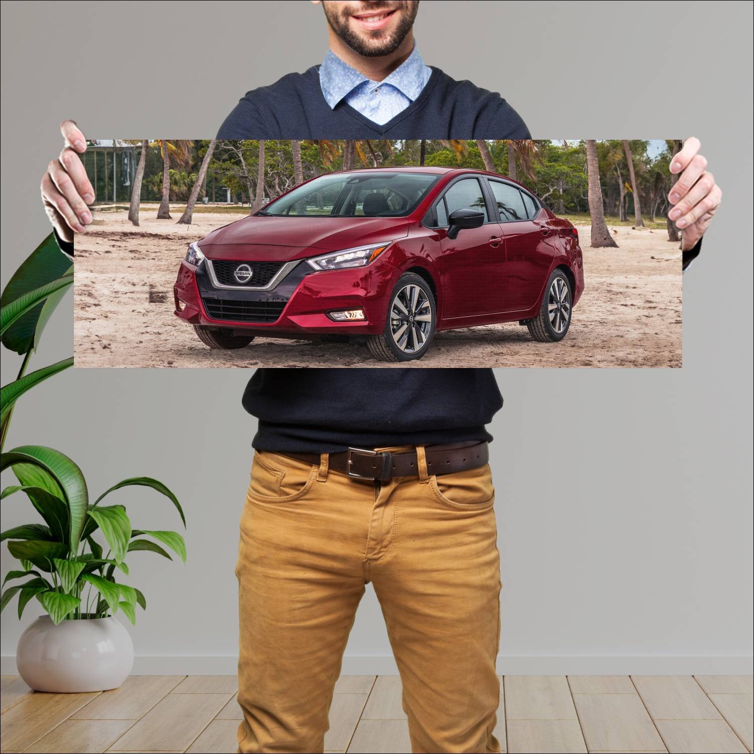Cuadro grande 30x80cm 2020 nissan versa auto 239 Nissan