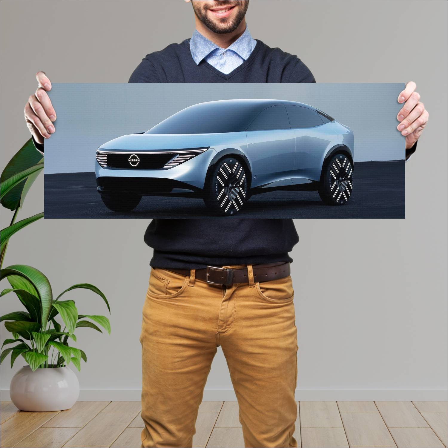 Cuadro grande 30x80cm 2021 nissan chill out concep 244 Nissan