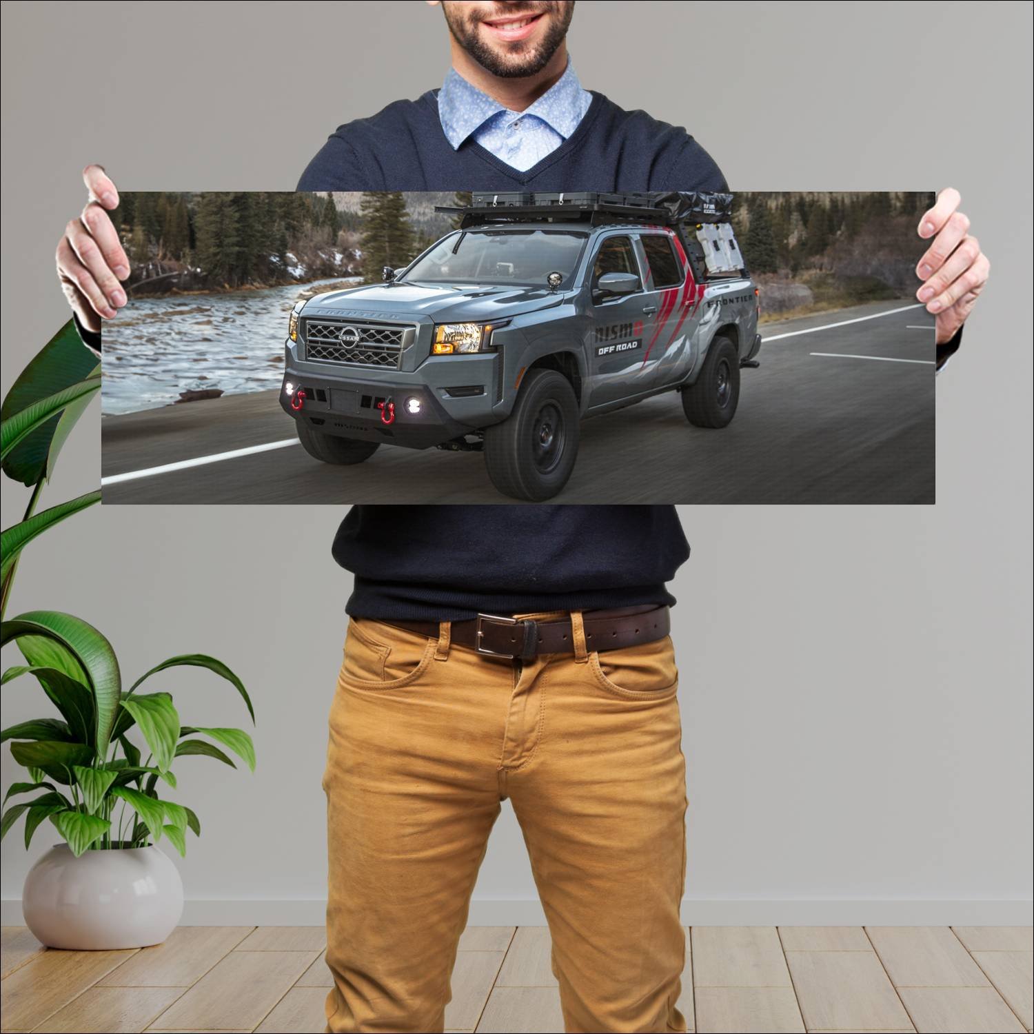 Cuadro grande 30x80cm 2021 nissan frontier project 245 Nissan