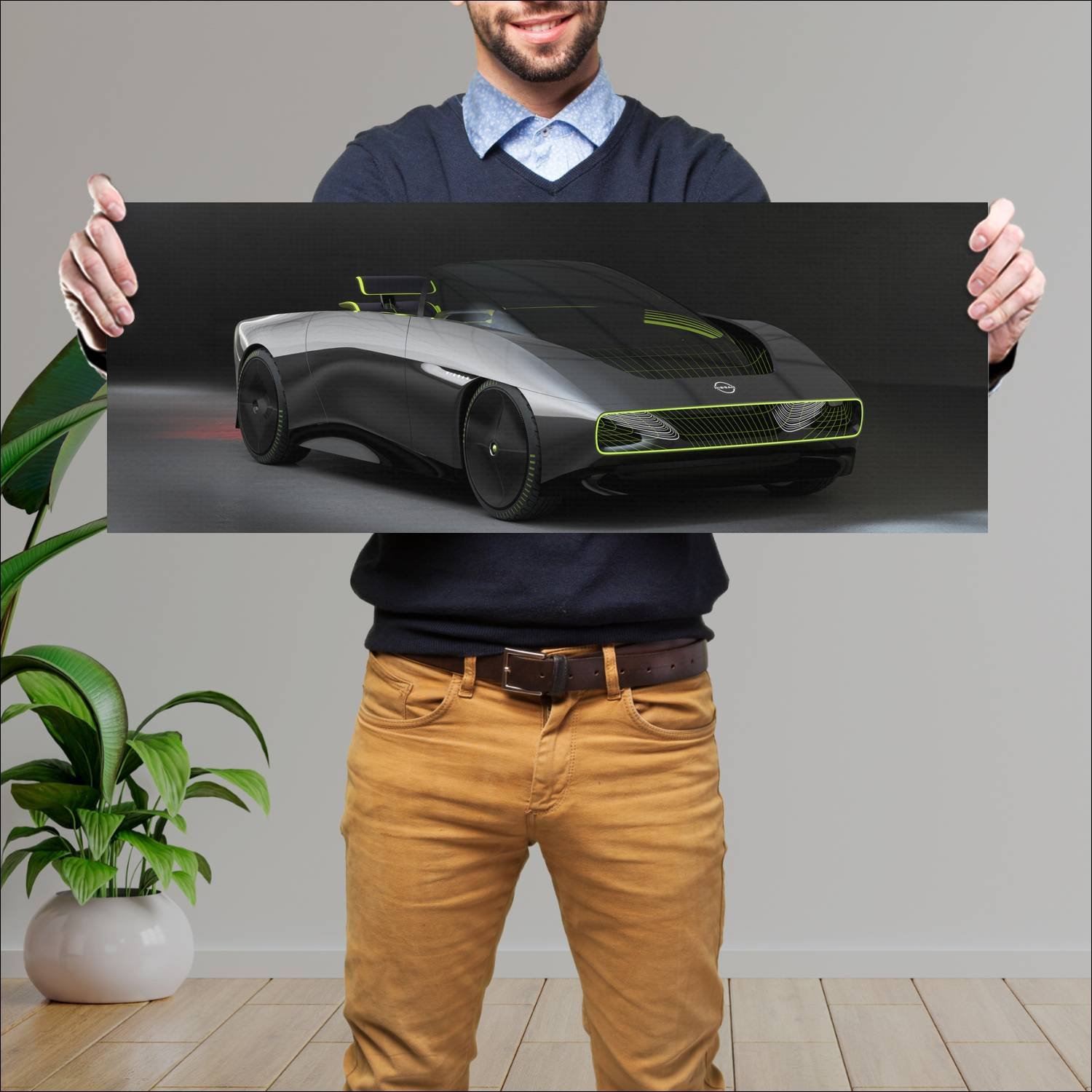 Cuadro grande 30x80cm 2021 nissan max out concept 249 Nissan