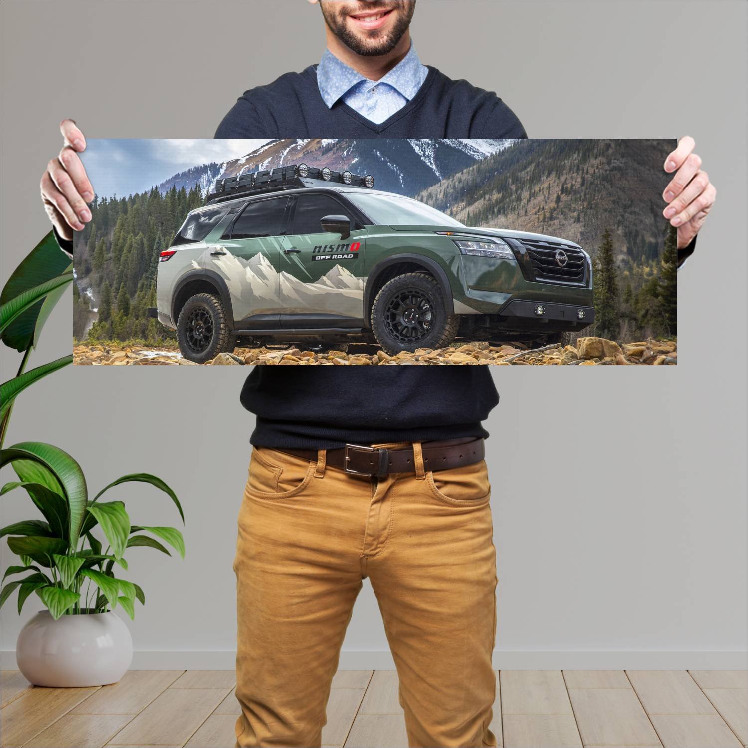 Cuadro grande 30x80cm 2021 nissan pathfinder proje 250 Nissan