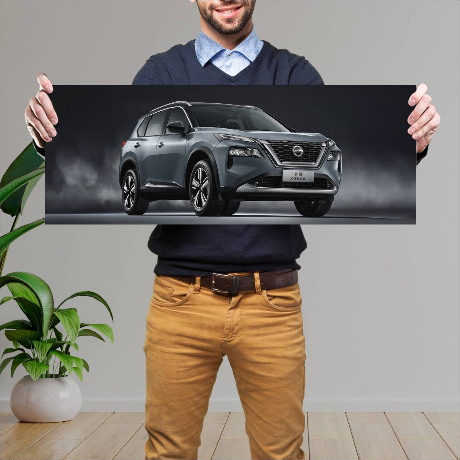 Cuadro grande 30x80cm 2021 nissan x trail cn auto 256 Nissan