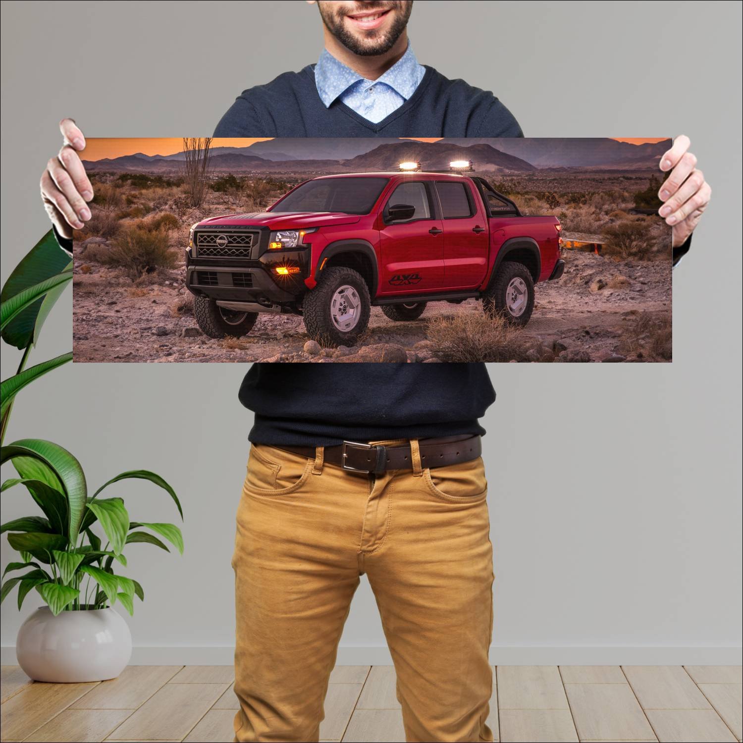 Cuadro grande 30x80cm 2022 nissan frontier project 262 Nissan