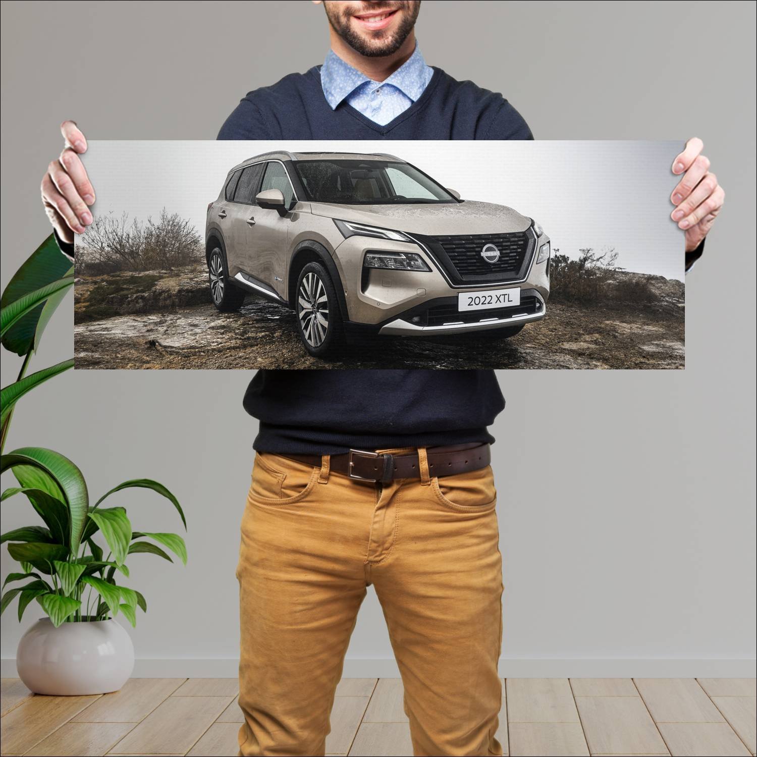 Cuadro grande 30x80cm 2022 nissan x trail e power 270 Nissan