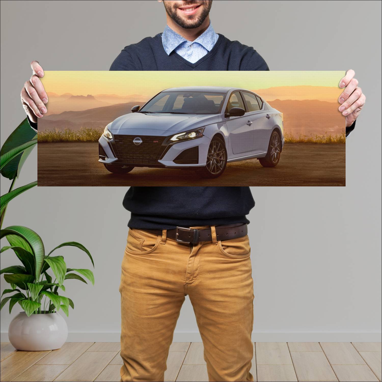 Cuadro grande 30x80cm 2023 nissan altima sr auto 276 Nissan