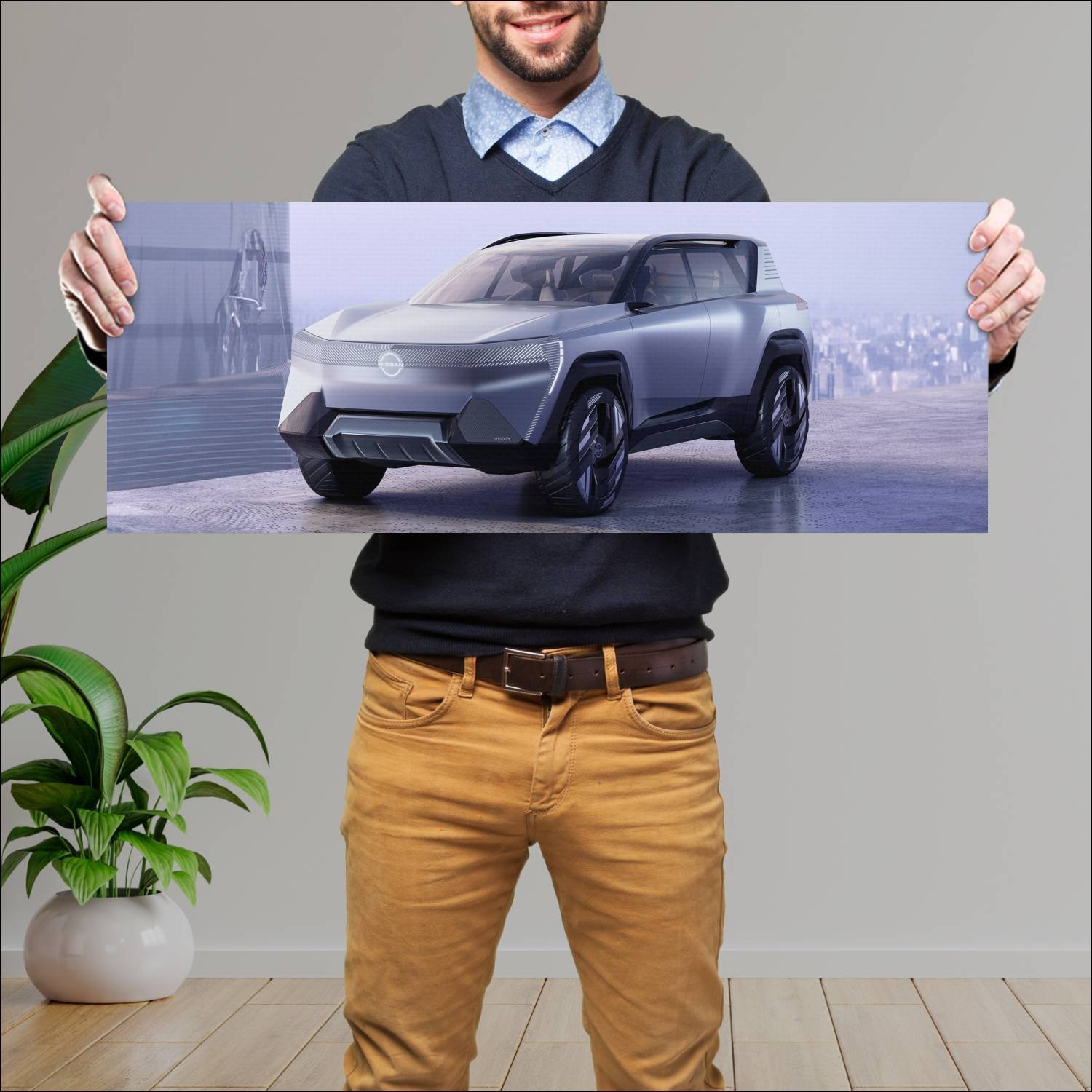 Cuadro grande 30x80cm 2023 nissan arizon concept 1 277 Nissan