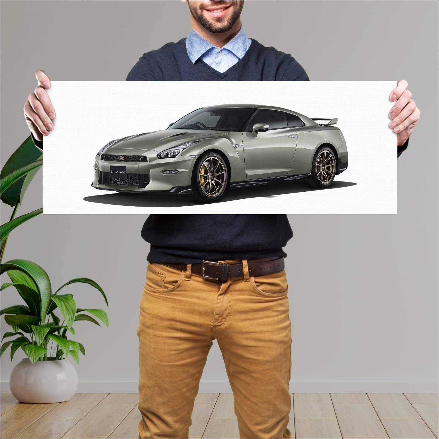 Cuadro grande 30x80cm 2023 nissan gt r t spec jp 1 279 Nissan
