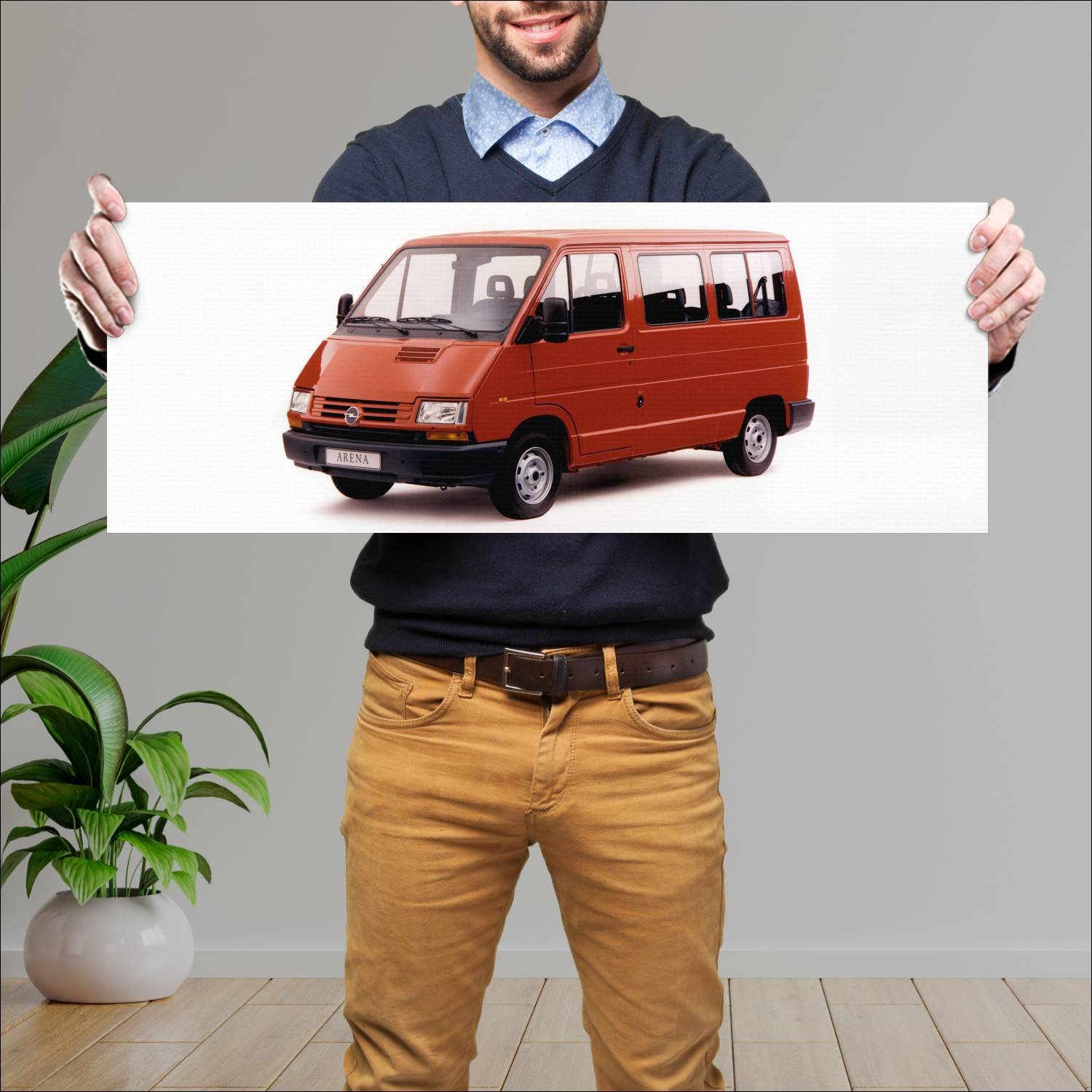 Cuadro grande 30x80cm 1998 opel arena auto 282 Opel