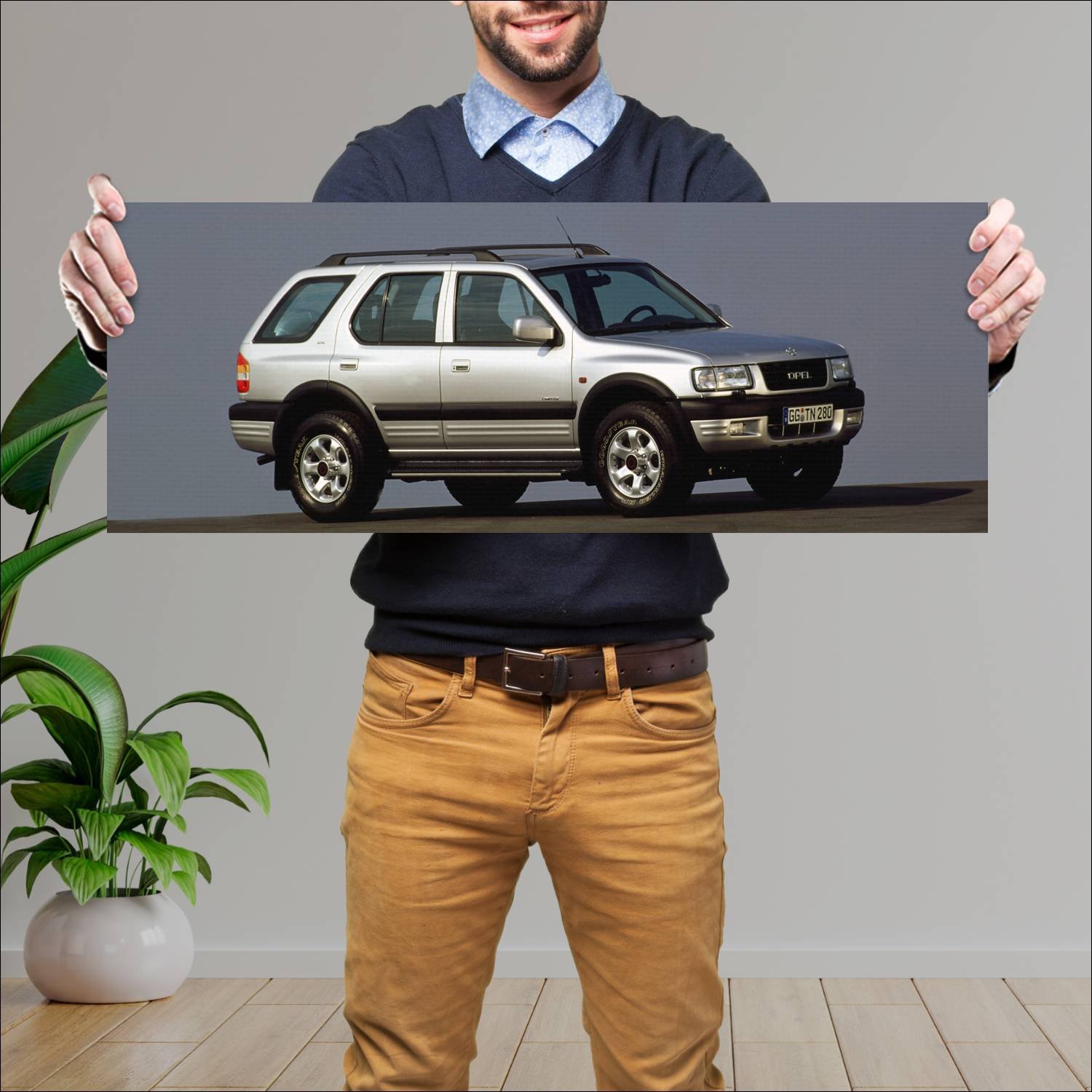 Cuadro grande 30x80cm 1998 opel frontera auto 289 Opel