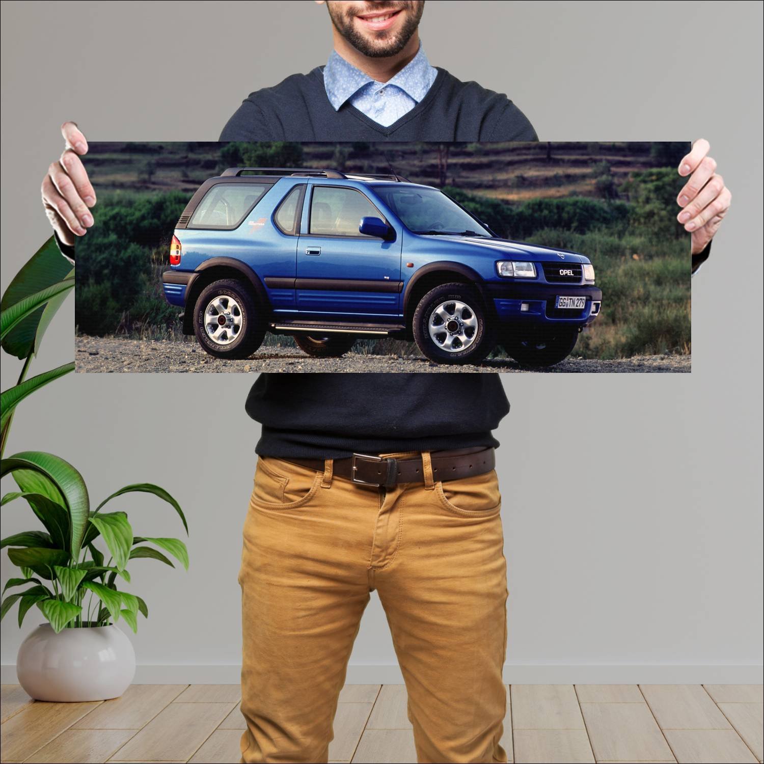 Cuadro grande 30x80cm 1998 opel frontera sport 928 291 Opel