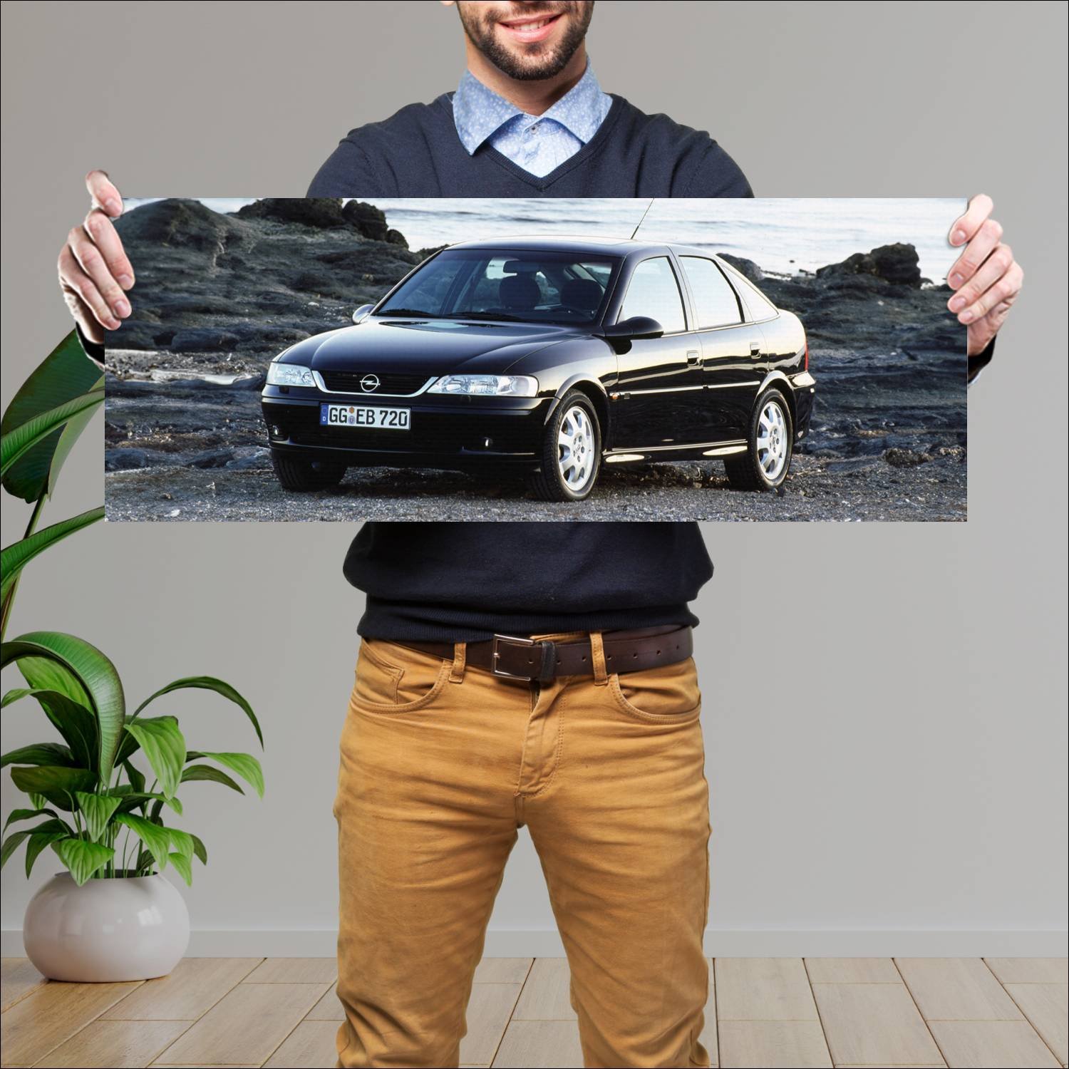 Cuadro grande 30x80cm 1999 opel vectra 5 door Opel