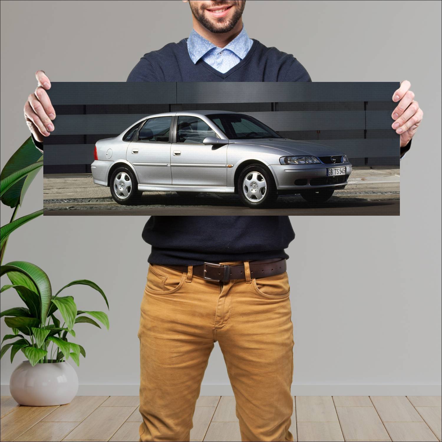 Cuadro grande 30x80cm 1999 opel vectra auto 304 Opel