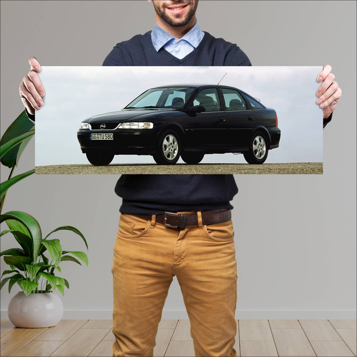 Cuadro grande 30x80cm 1999 opel vectra edition 100 310 Opel