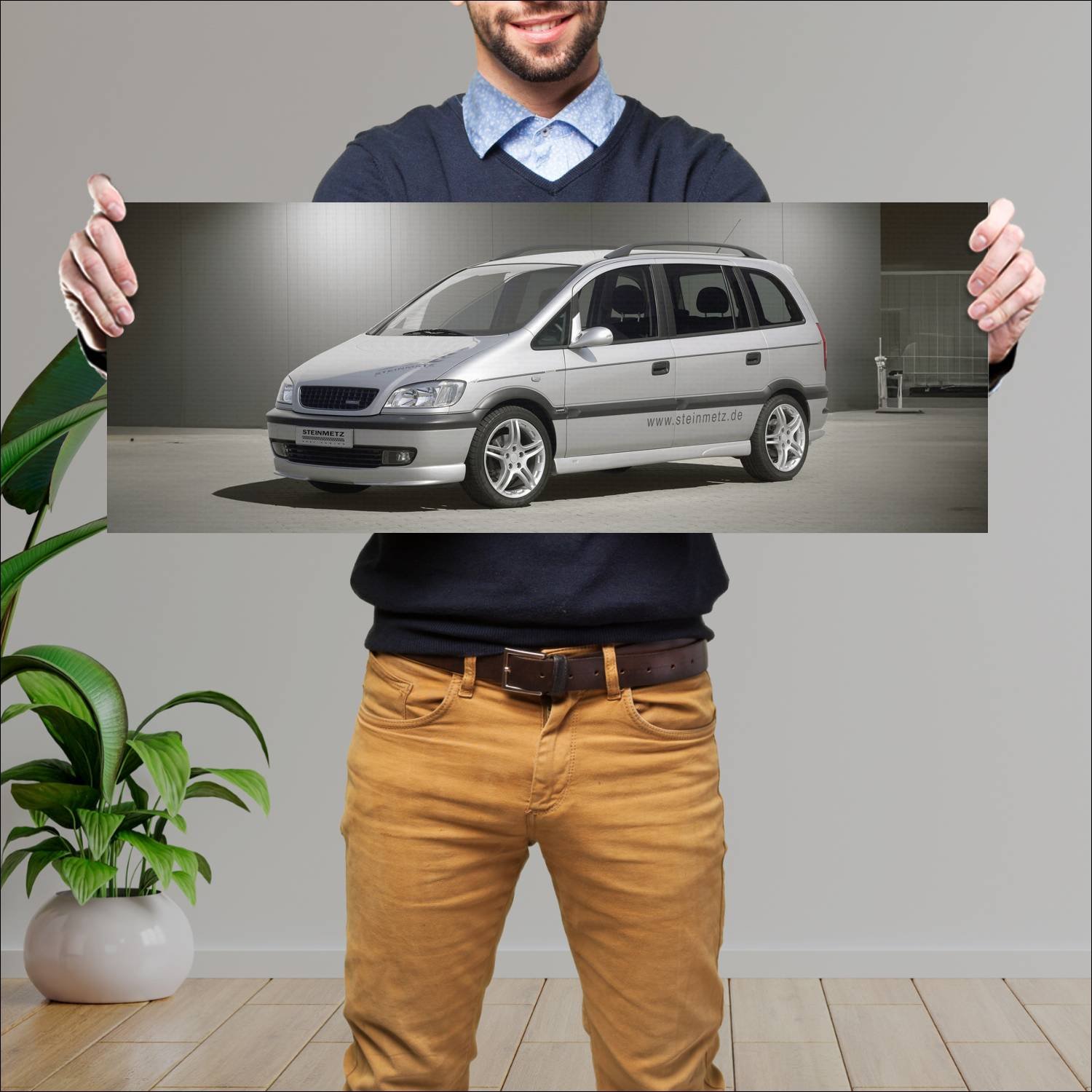 Cuadro grande 30x80cm 1999 opel zafira by steinmet 315 Opel