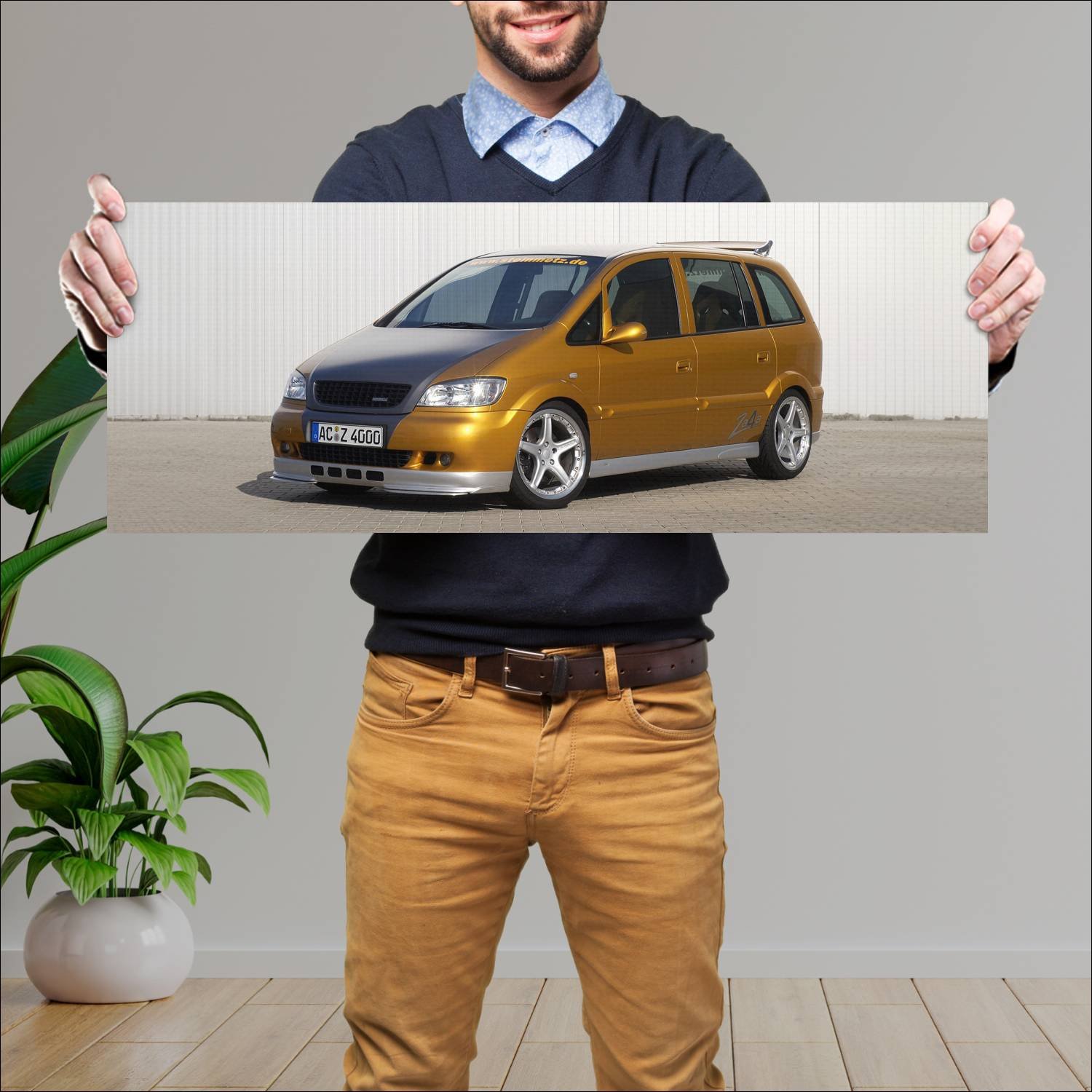 Cuadro grande 30x80cm 1999 steinmetz za4a concept 318 Opel