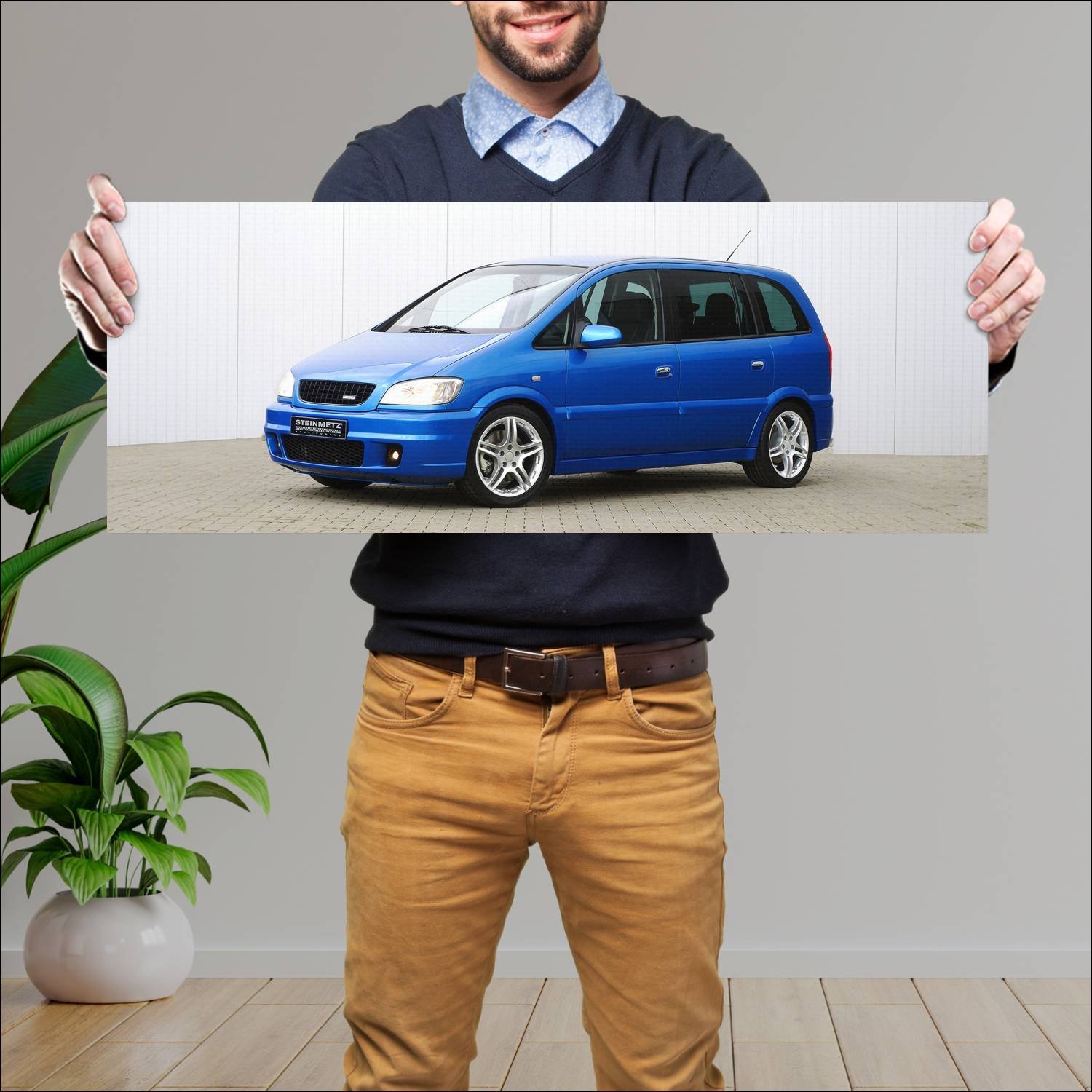 Cuadro grande 30x80cm 2001 opel zafira opc by stei 347 Opel