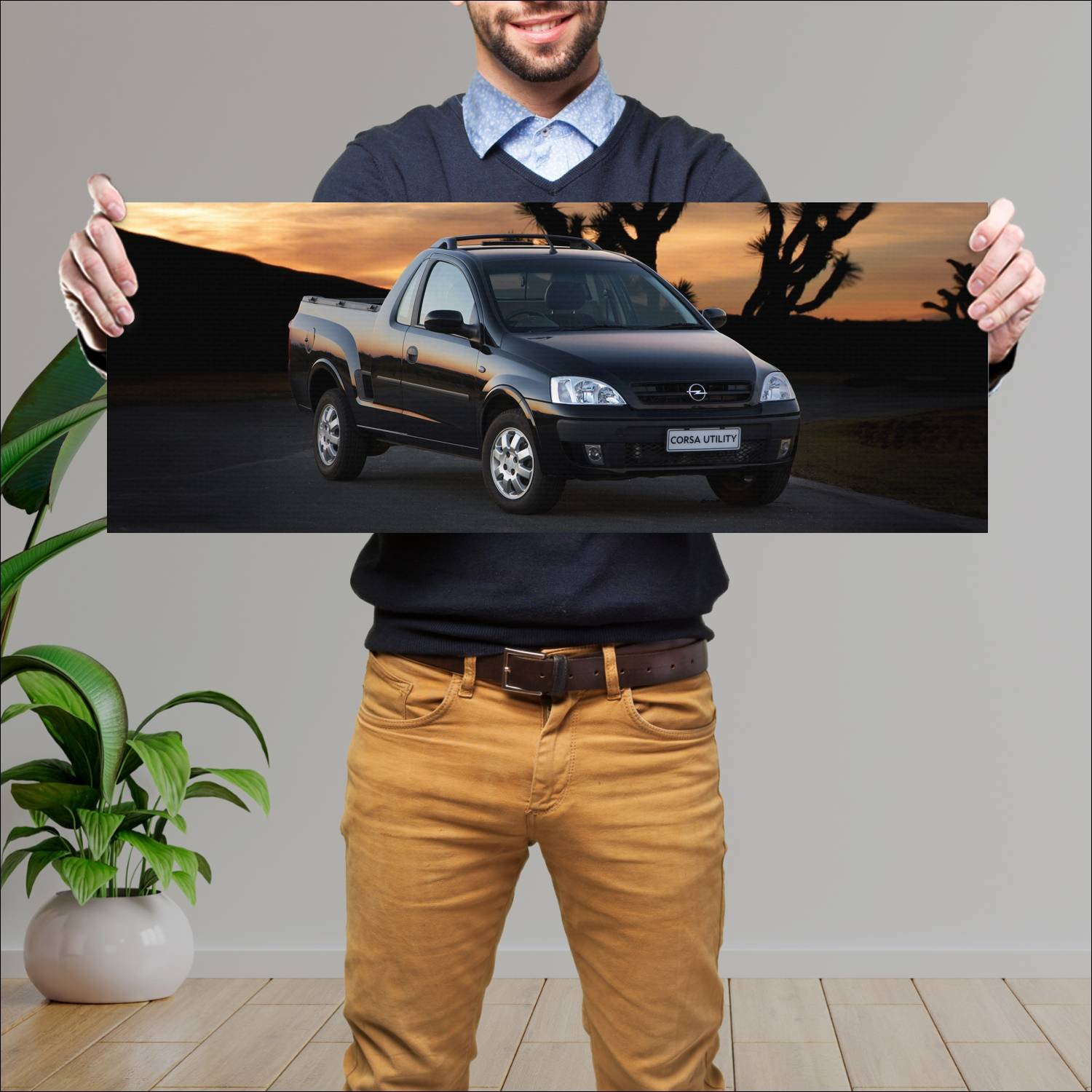 Cuadro grande 30x80cm 2003 opel corsa utility za 9 378 Opel