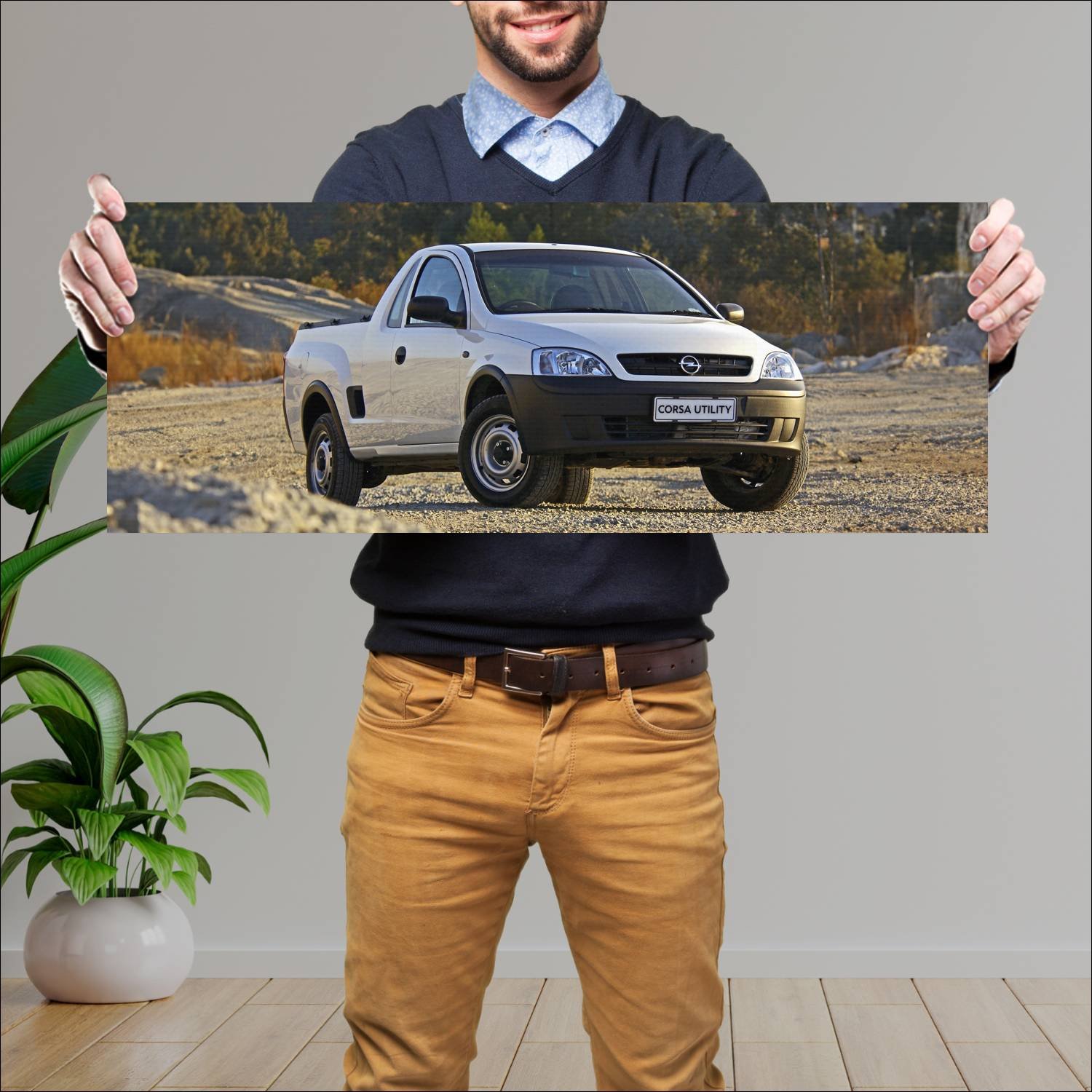 Cuadro grande 30x80cm 2003 opel corsa utility za 9 379 Opel