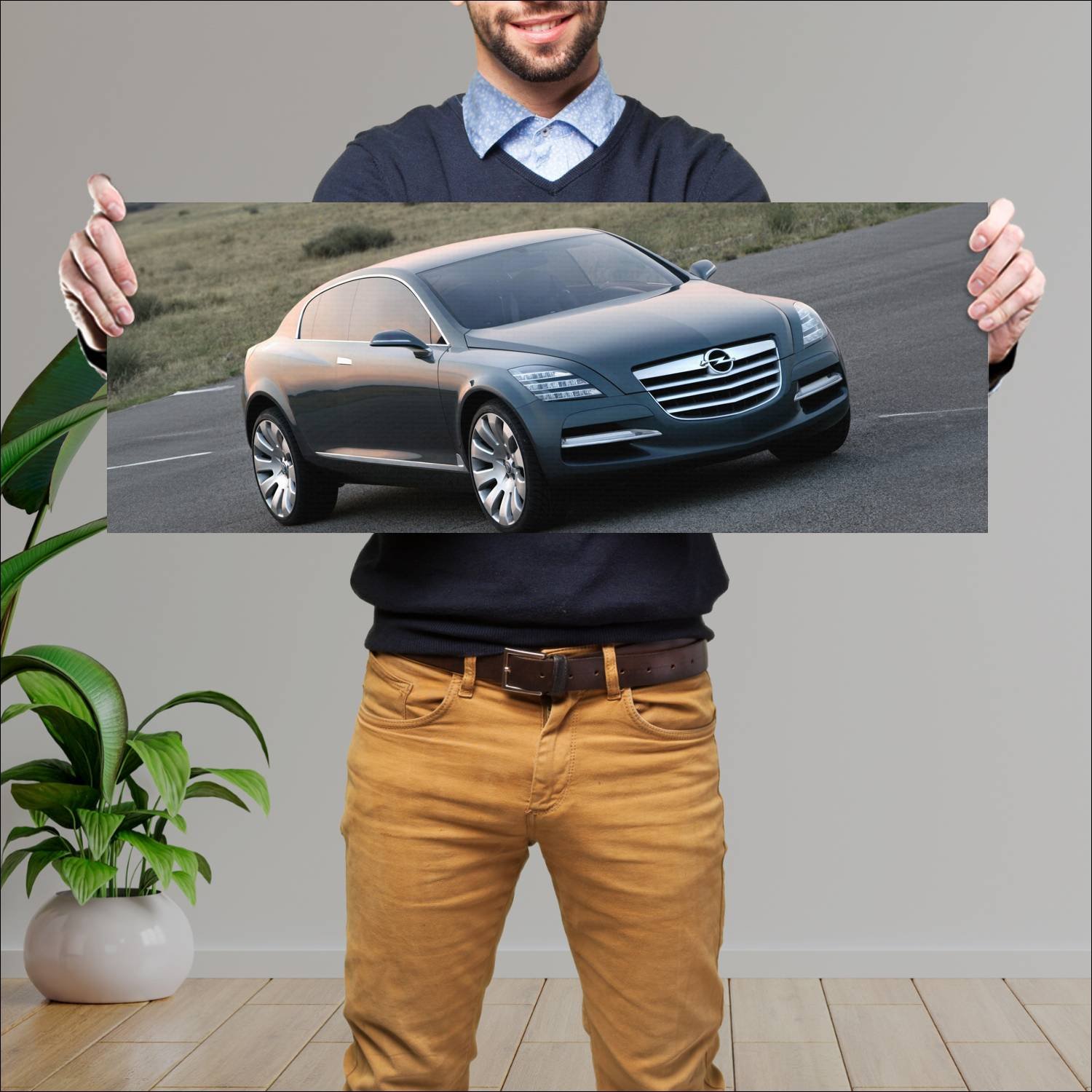 Cuadro grande 30x80cm 2003 opel insignia concept 9 381 Opel