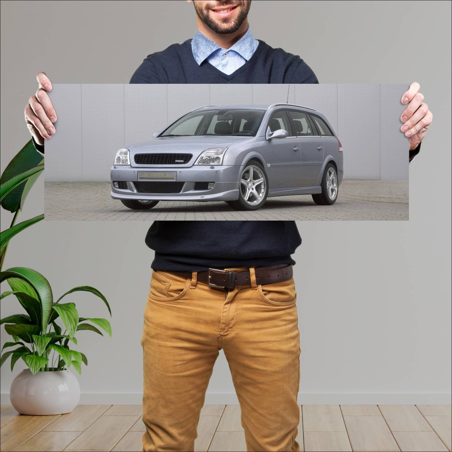 Cuadro grande 30x80cm 2003 opel vectra caravan by 389 Opel