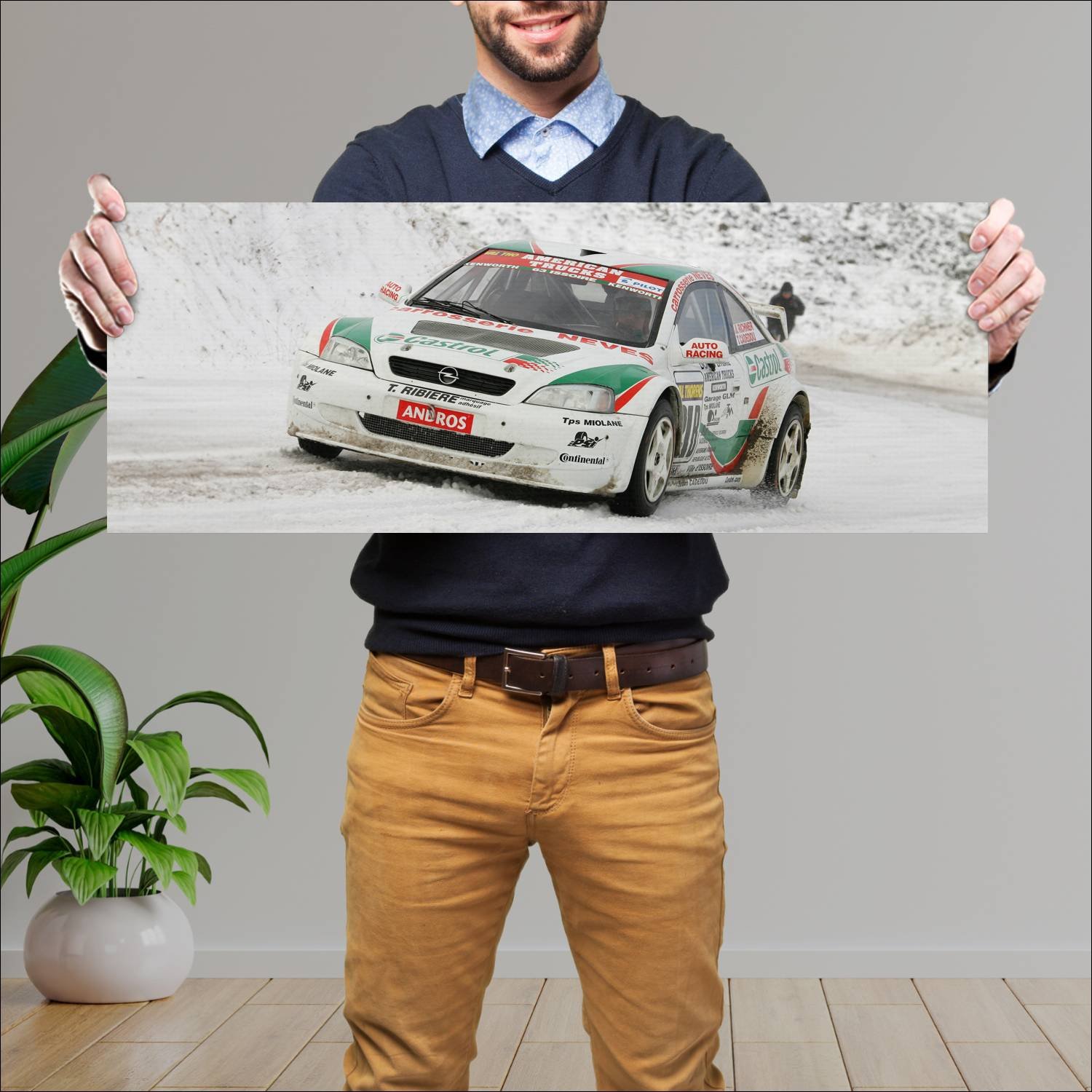 Cuadro grande 30x80cm 2004 opel astra trophee andr 397 Opel