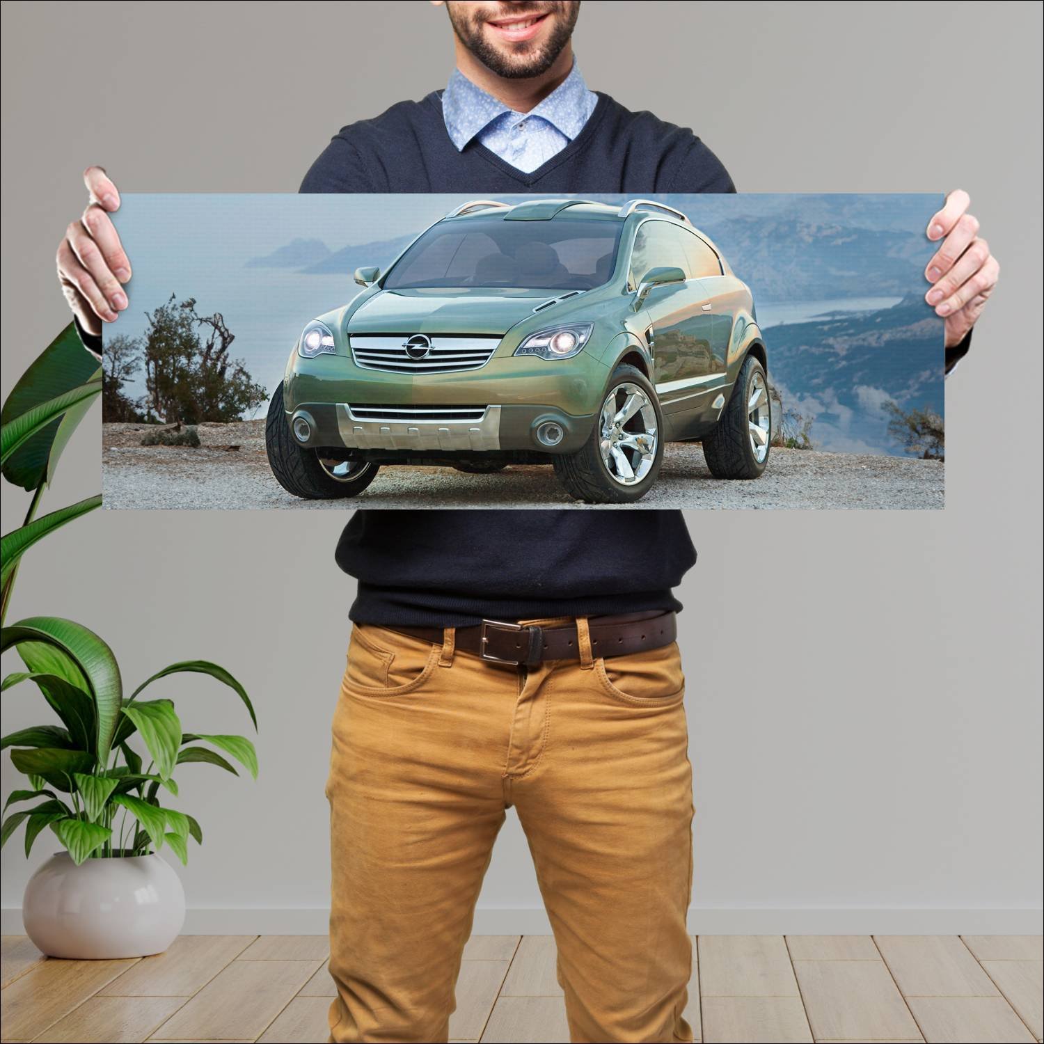 Cuadro grande 30x80cm 2005 opel antara gtc concept 409 Opel
