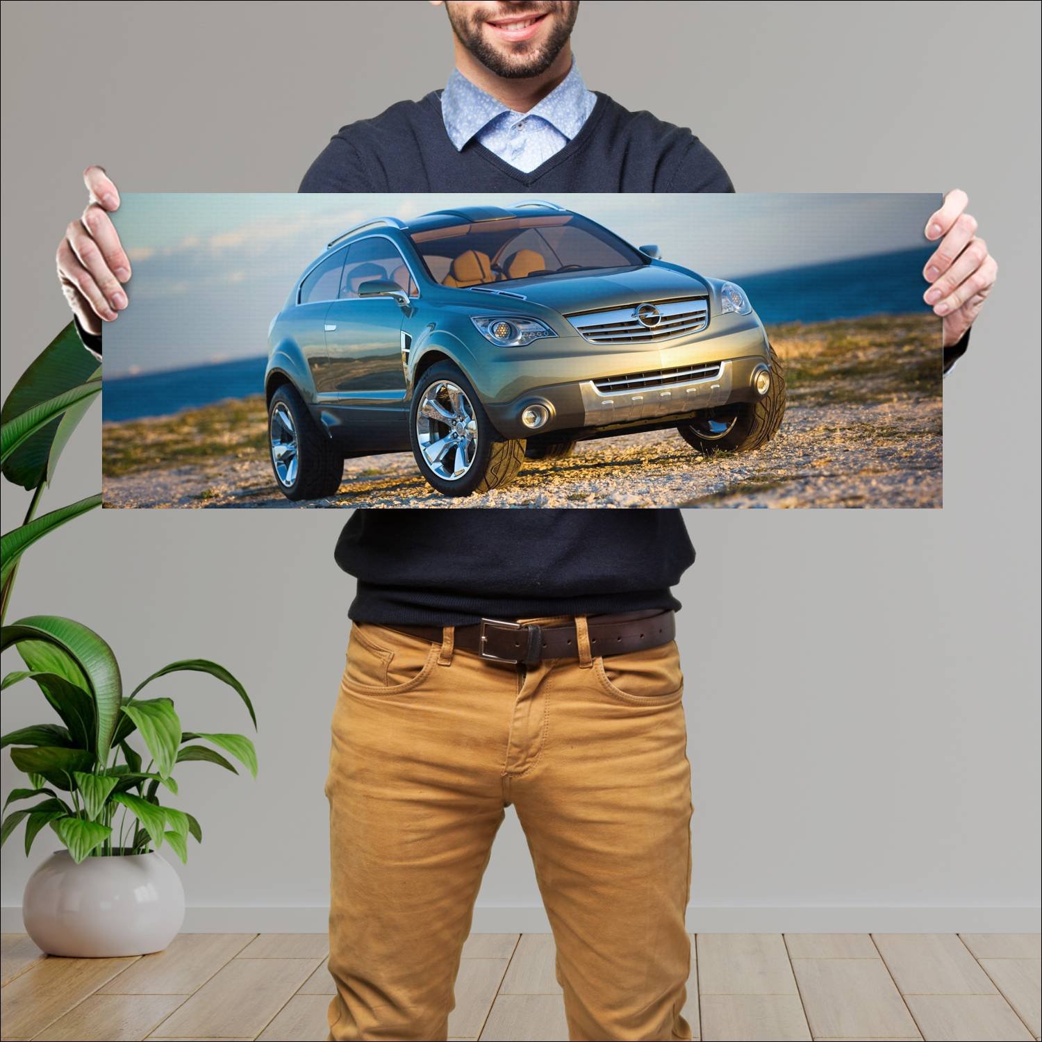 Cuadro grande 30x80cm 2005 opel antara gtc concept 410 Opel