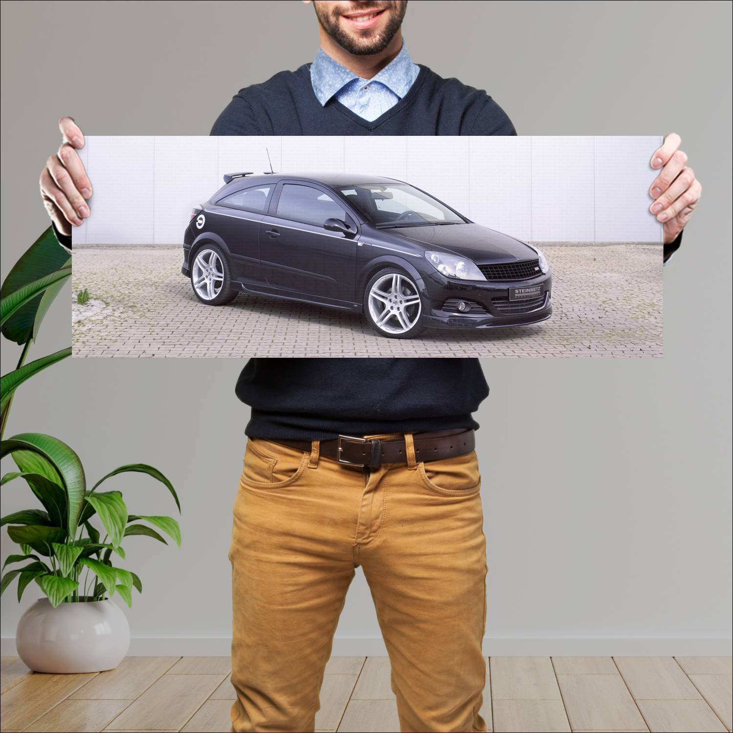 Cuadro grande 30x80cm 2005 opel astra gtc by stein 414 Opel