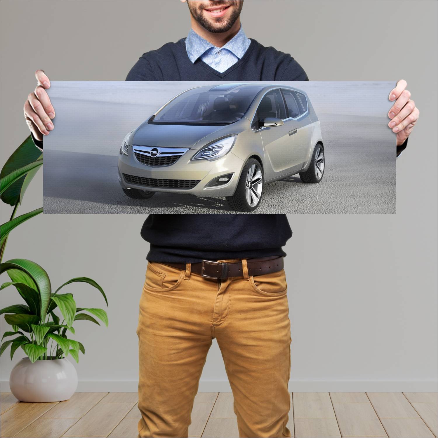 Cuadro grande 30x80cm 2008 opel meriva concept 939 483 Opel