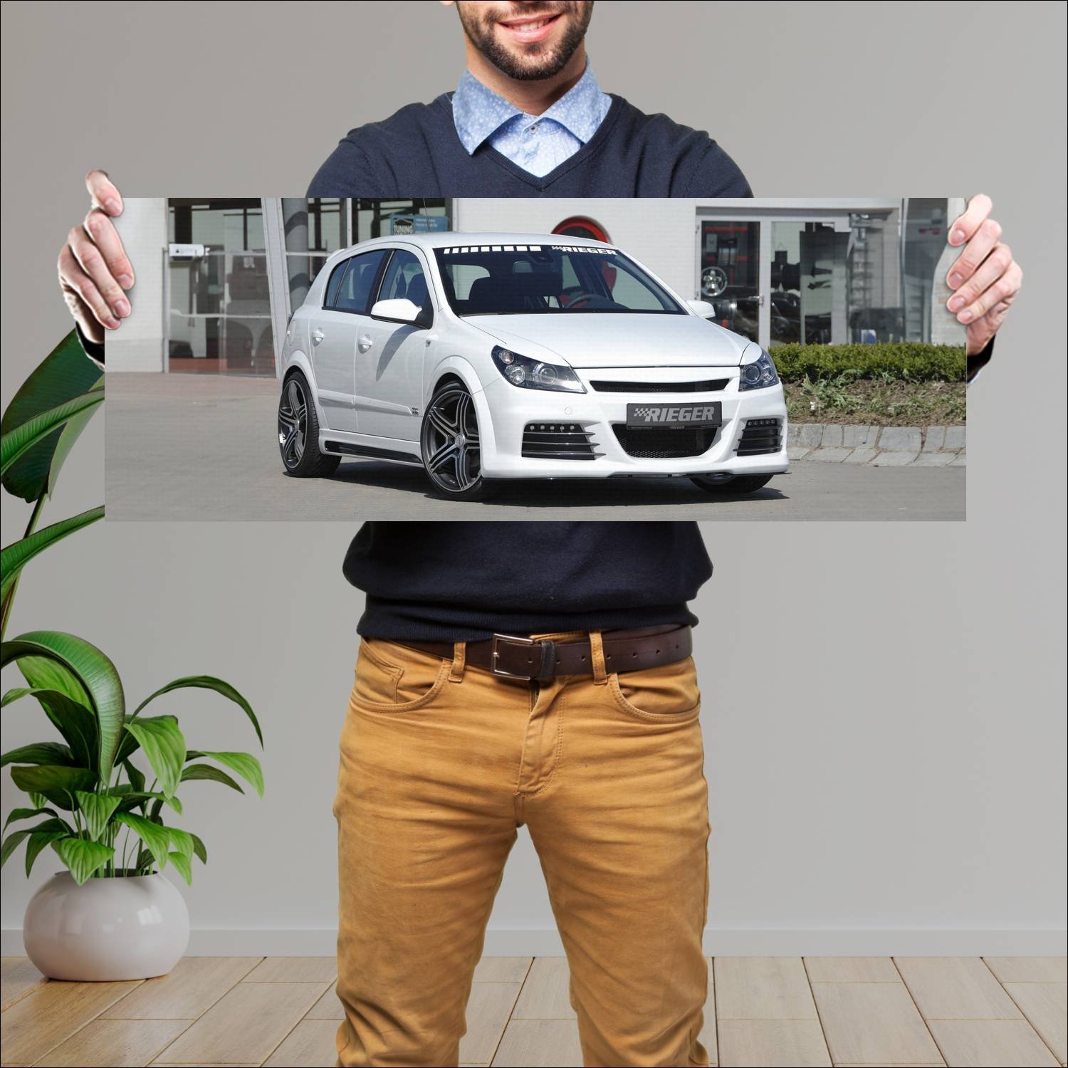 Cuadro grande 30x80cm 2009 opel astra by rieger 5 491 Opel