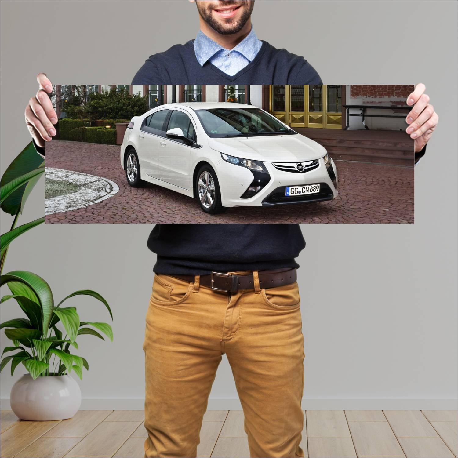 Cuadro grande 30x80cm 2010 opel ampera prototype 9 501 Opel