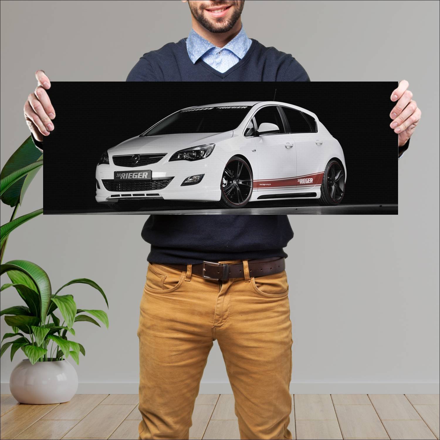 Cuadro grande 30x80cm 2010 opel astra by rieger 5 503 Opel