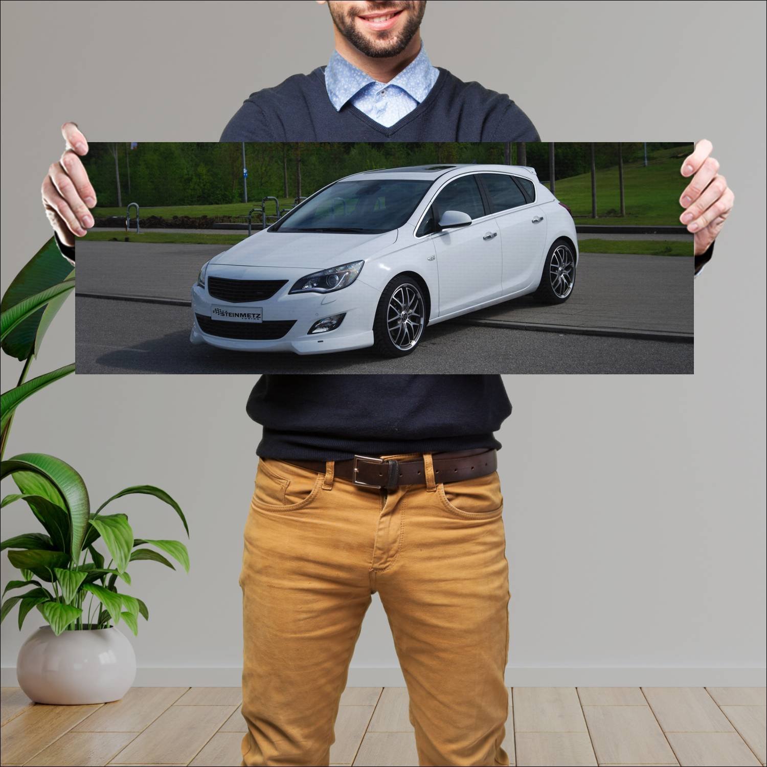 Cuadro grande 30x80cm 2010 opel astra by steinmetz 504 Opel