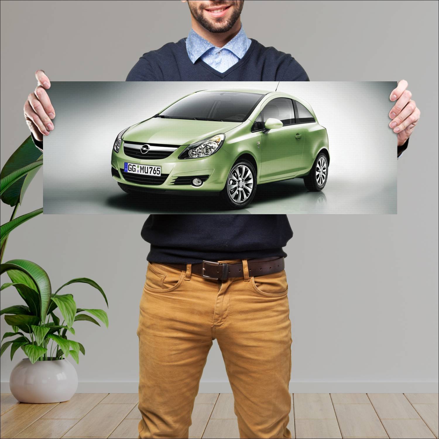 Cuadro grande 30x80cm 2010 opel corsa edition 111 509 Opel