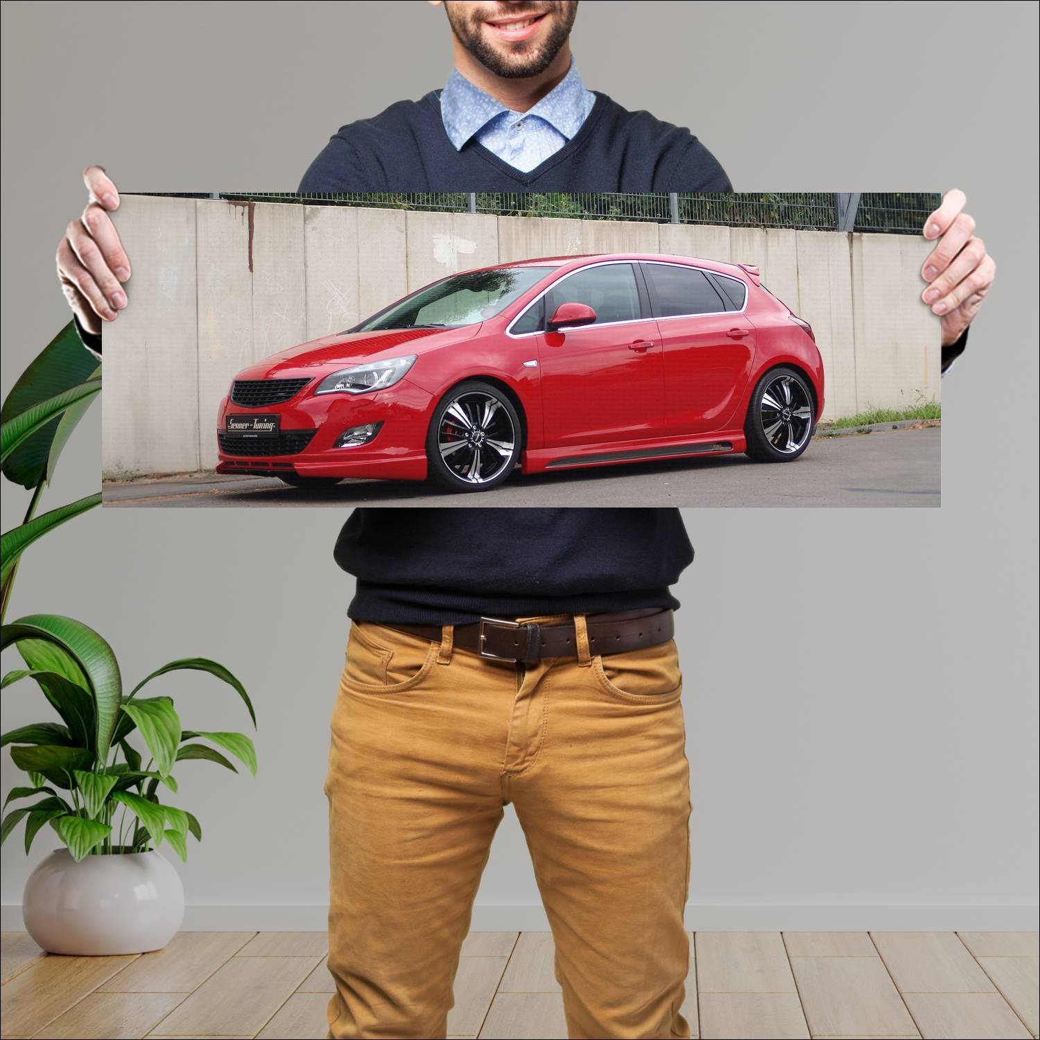 Cuadro grande 30x80cm 2011 opel astra by senner tu 519 Opel