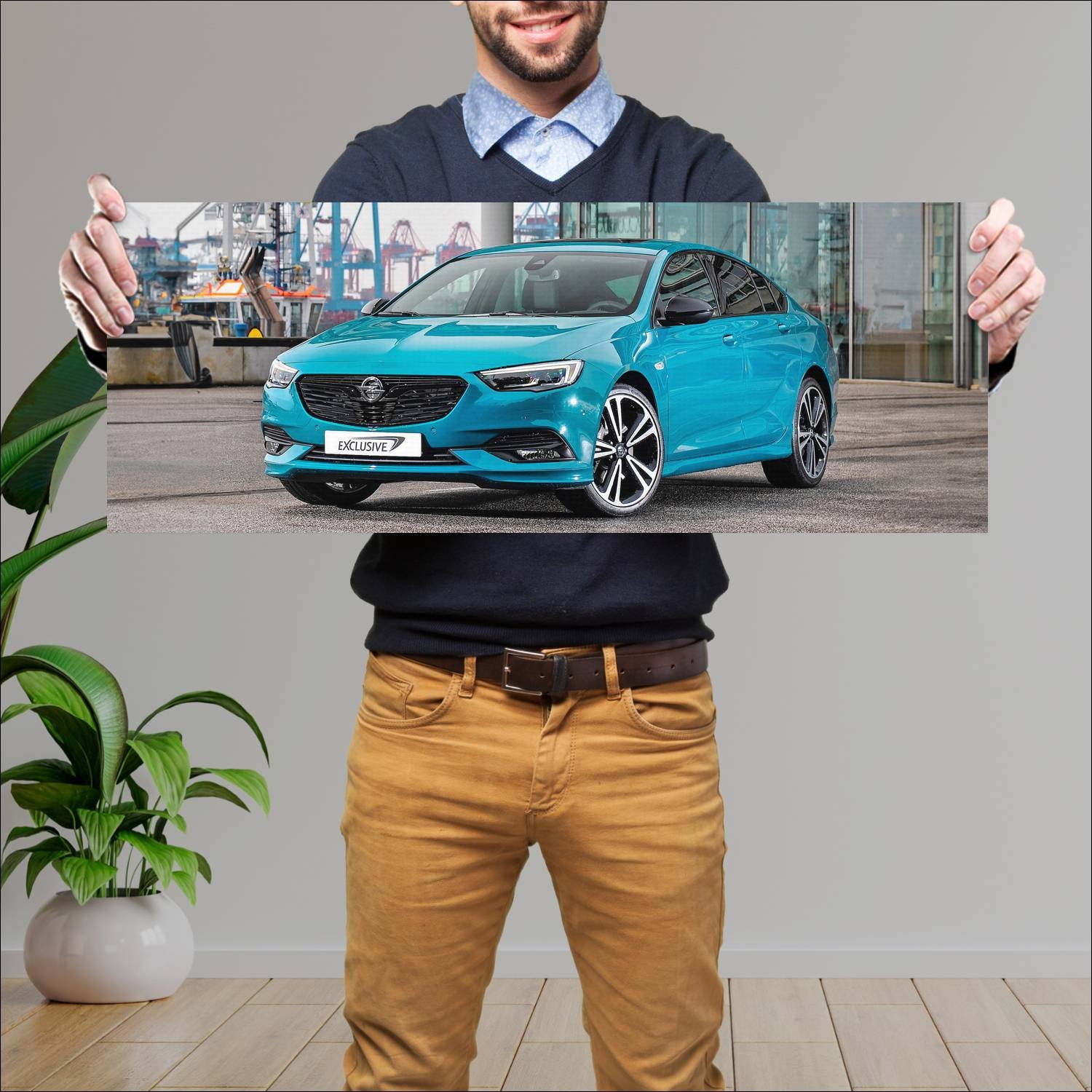 Cuadro grande 30x80cm 2017 opel insignia grand spo 682 Opel