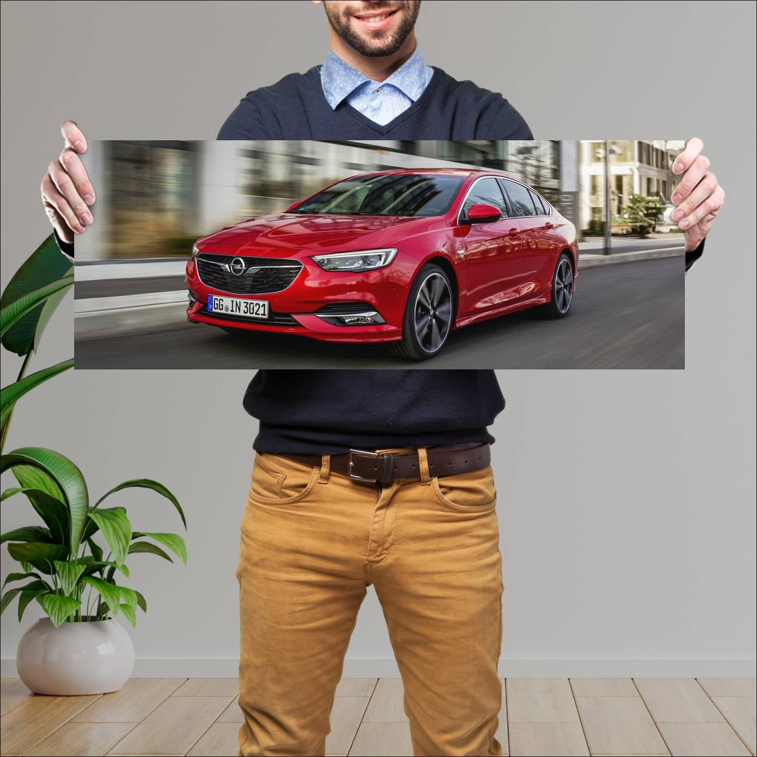 Cuadro grande 30x80cm 2017 opel insignia grand spo 683 Opel