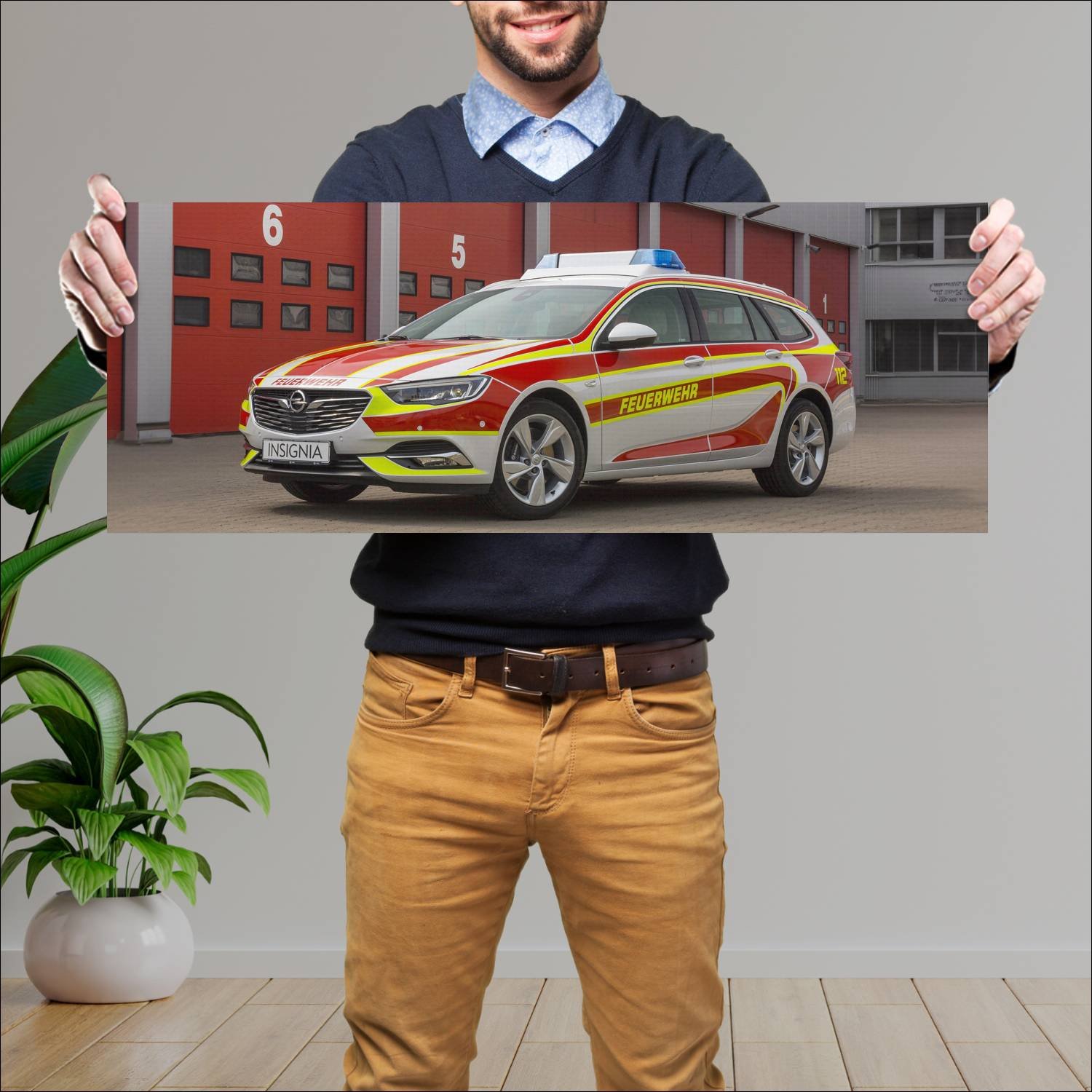 Cuadro grande 30x80cm 2017 opel insignia sports to 689 Opel