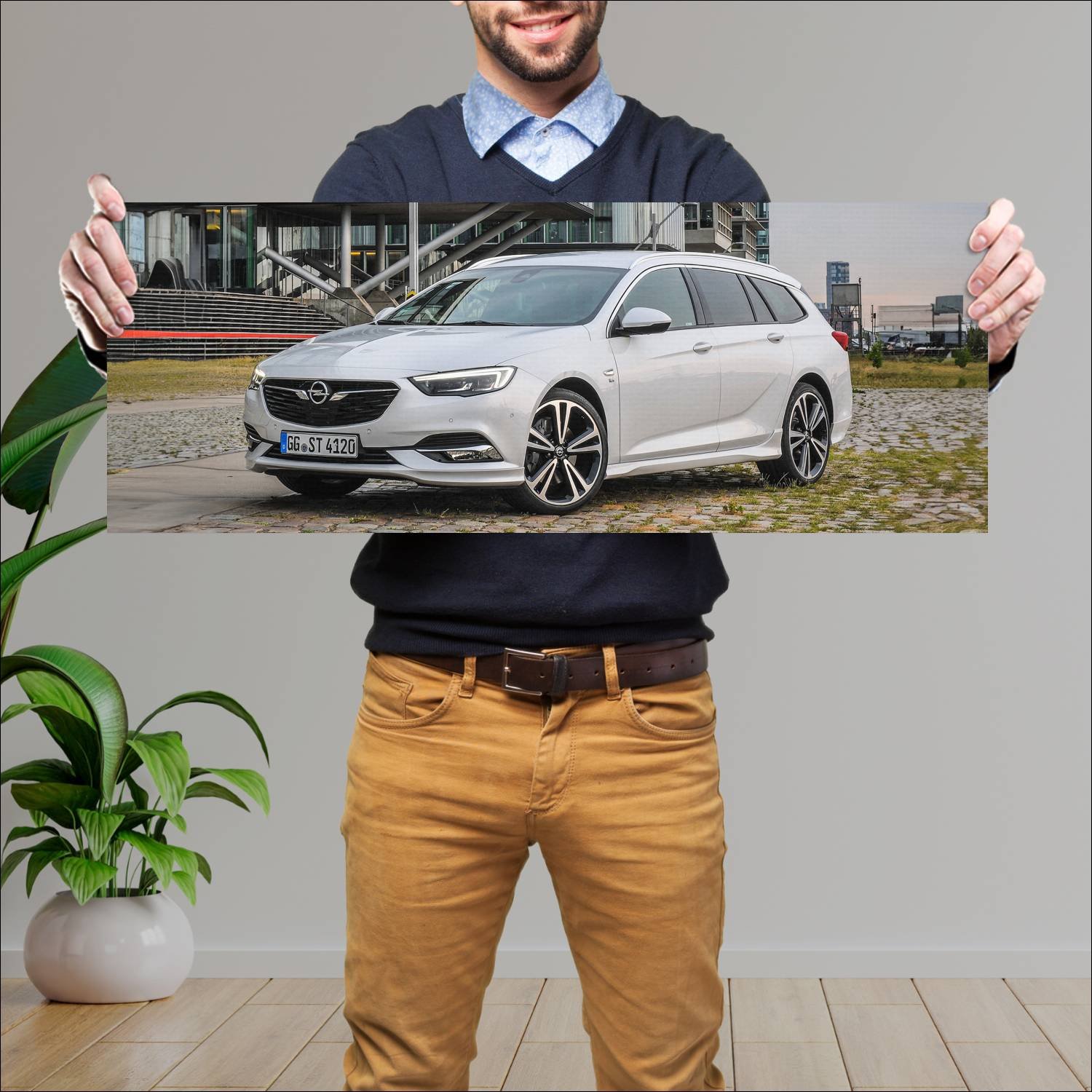 Cuadro grande 30x80cm 2017 opel insignia sports to 690 Opel