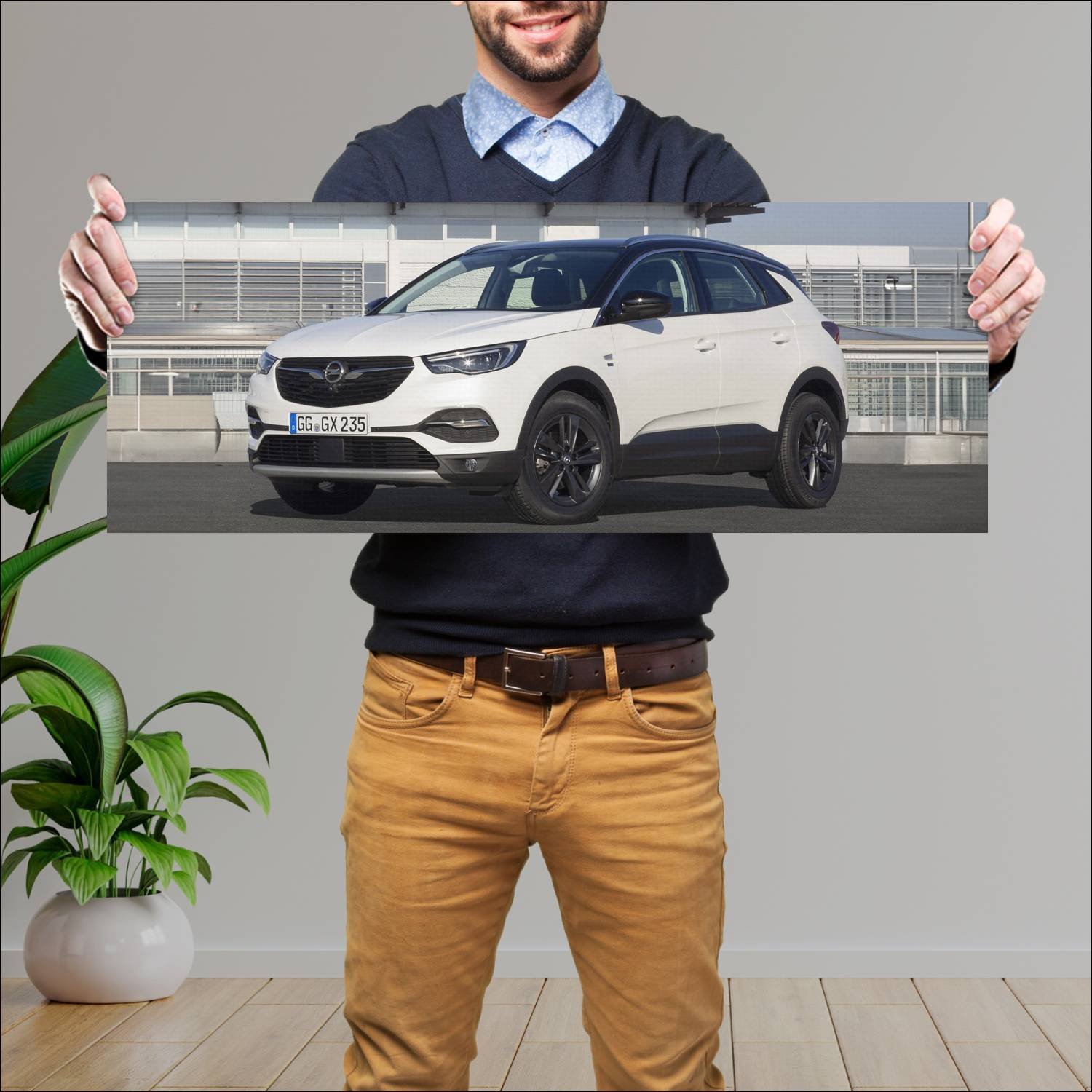 Cuadro grande 30x80cm 2018 opel grandland x 120 ye 699 Opel
