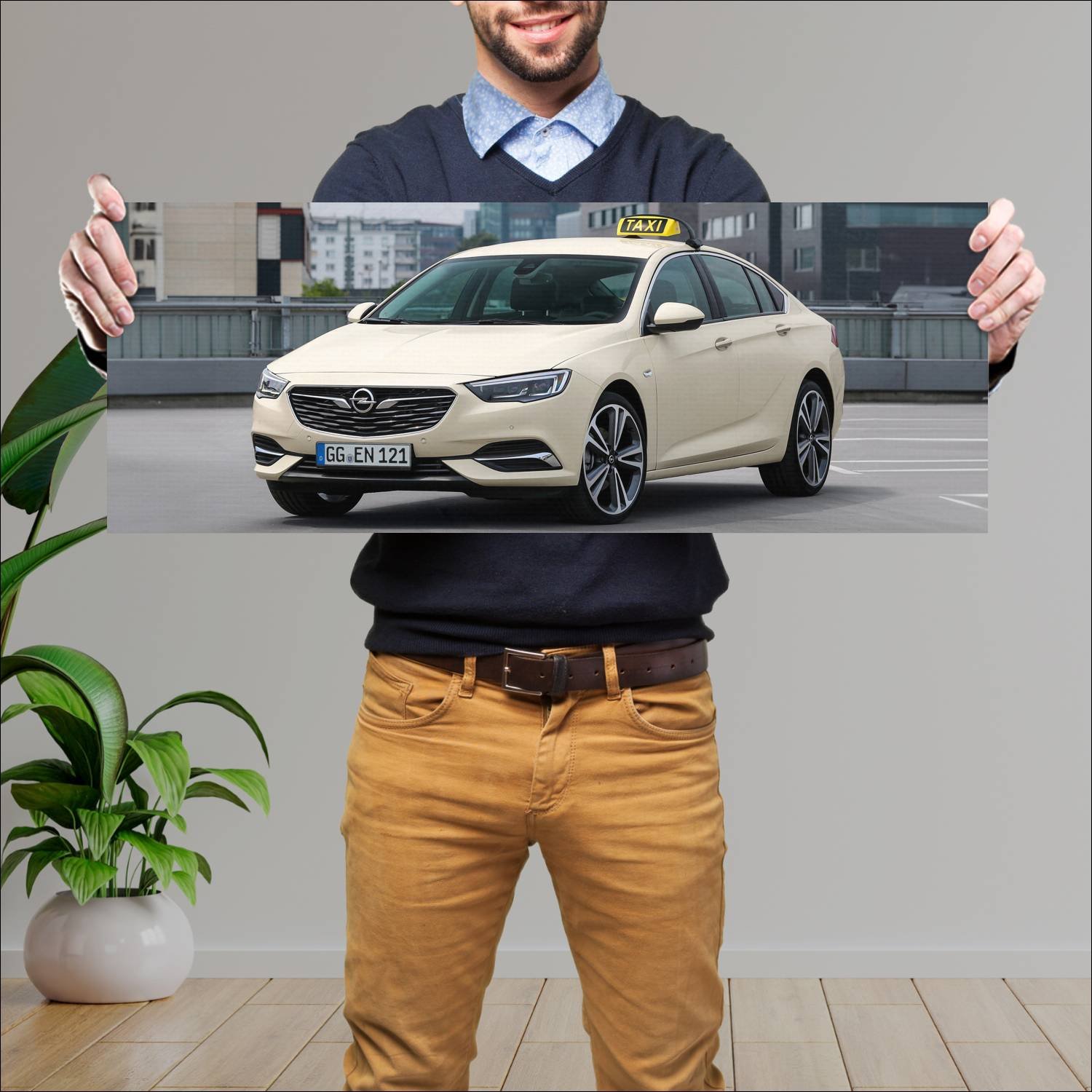 Cuadro grande 30x80cm 2018 opel insignia grand spo 701 Opel