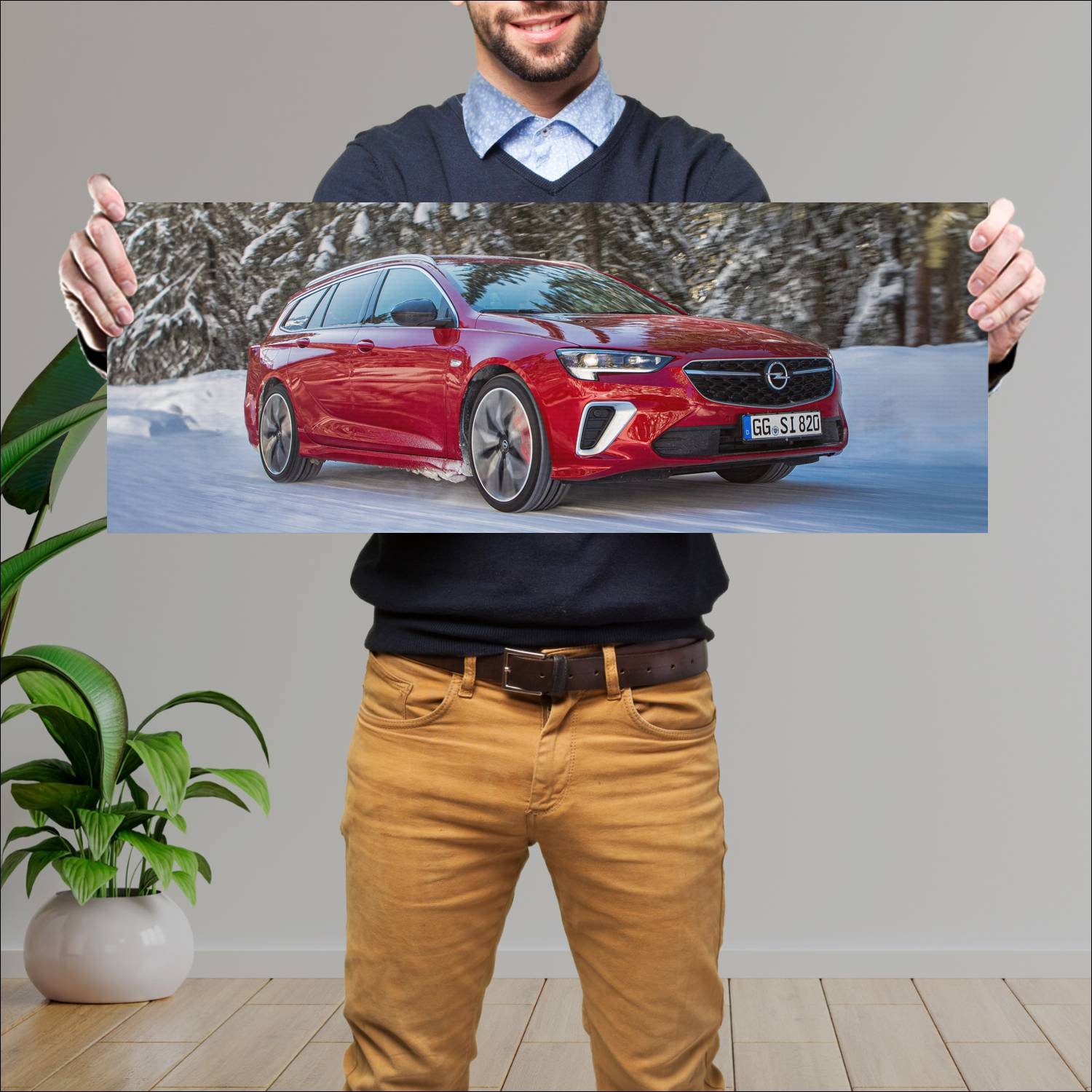 Cuadro grande 30x80cm 2020 opel insignia gsi sport 727 Opel