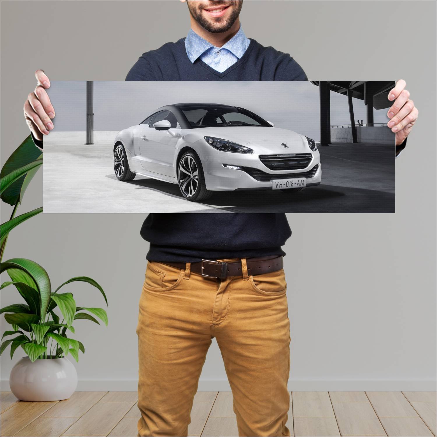 Cuadro grande 30x80cm 2012 peugeot rcz 5664 42 Peugeot