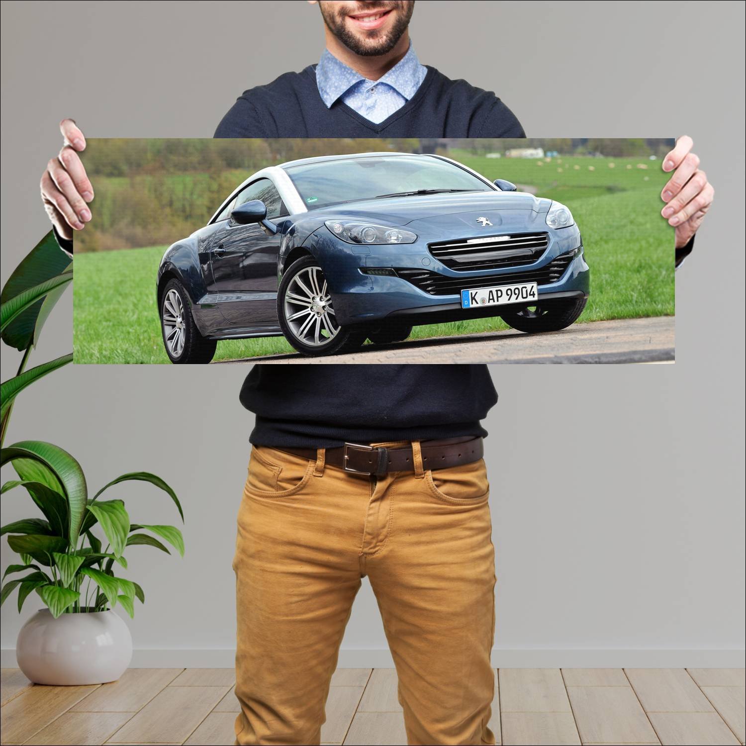 Cuadro grande 30x80cm 2012 peugeot rcz 5670 43 Peugeot