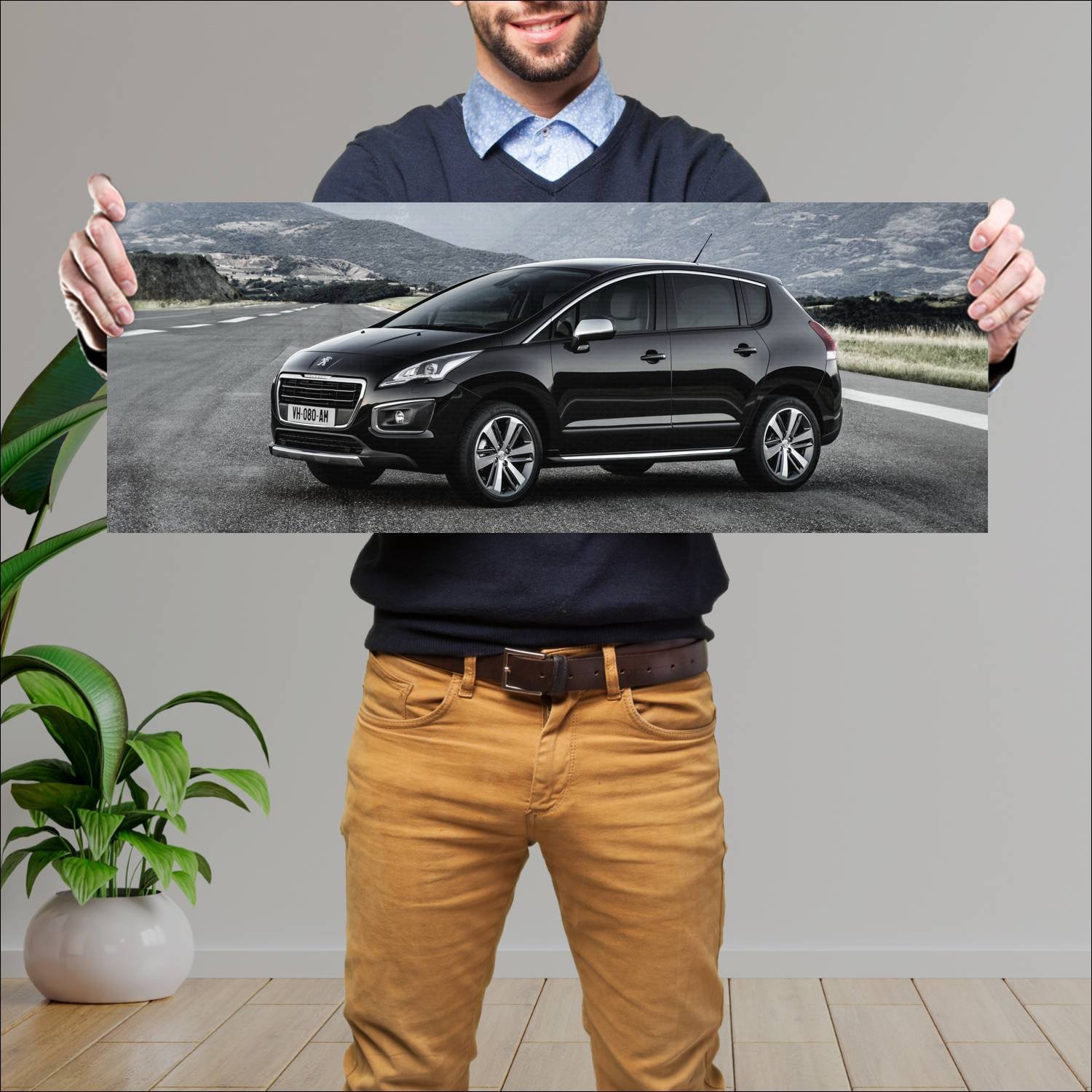 Cuadro grande 30x80cm 2013 peugeot 3008 8230 46 Peugeot